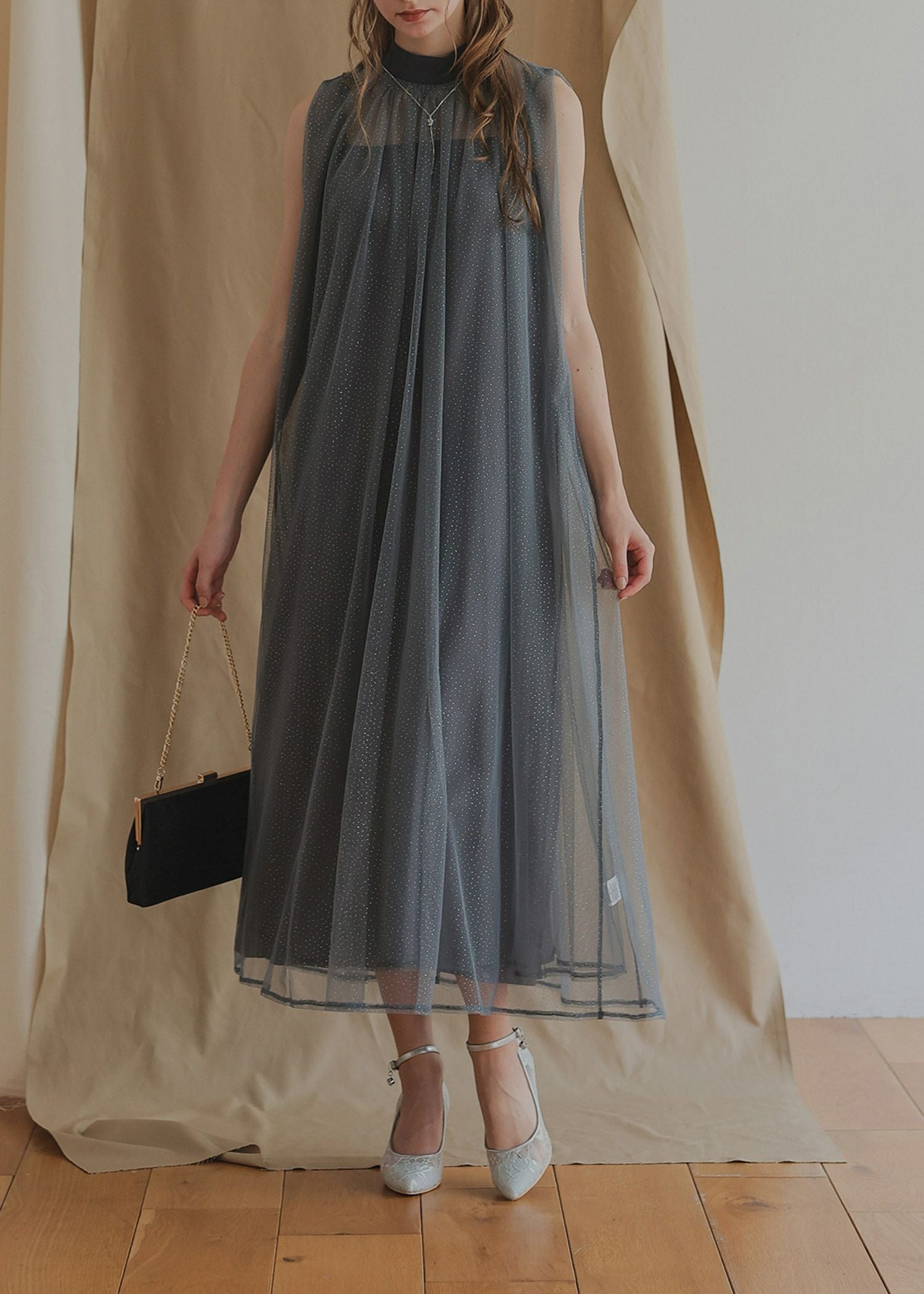 シアーラメAラインドレスのドレス|Dorry Doll / LE'RURE