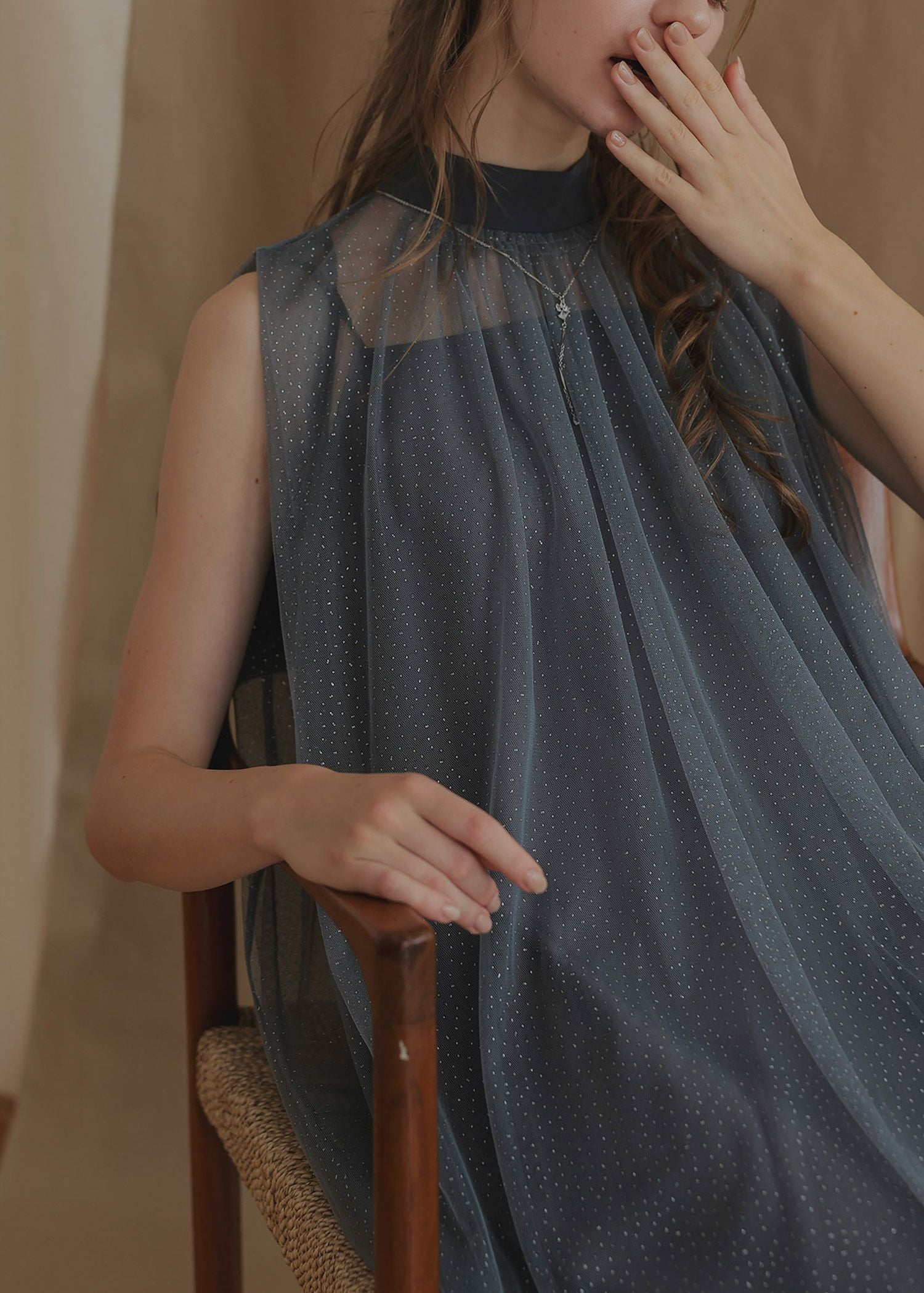 シアーラメAラインドレスのドレス|Dorry Doll / LE'RURE