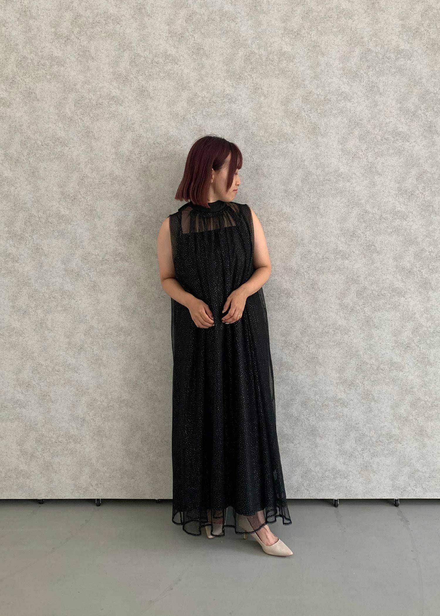 シアーラメAラインドレスのドレス|Dorry Doll / LE'RURE