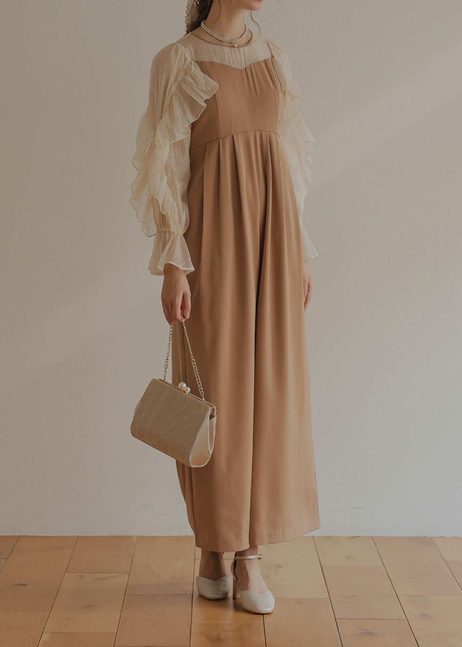 シアーフリルパンツドレスのドレス|Dorry Doll / LE'RURE