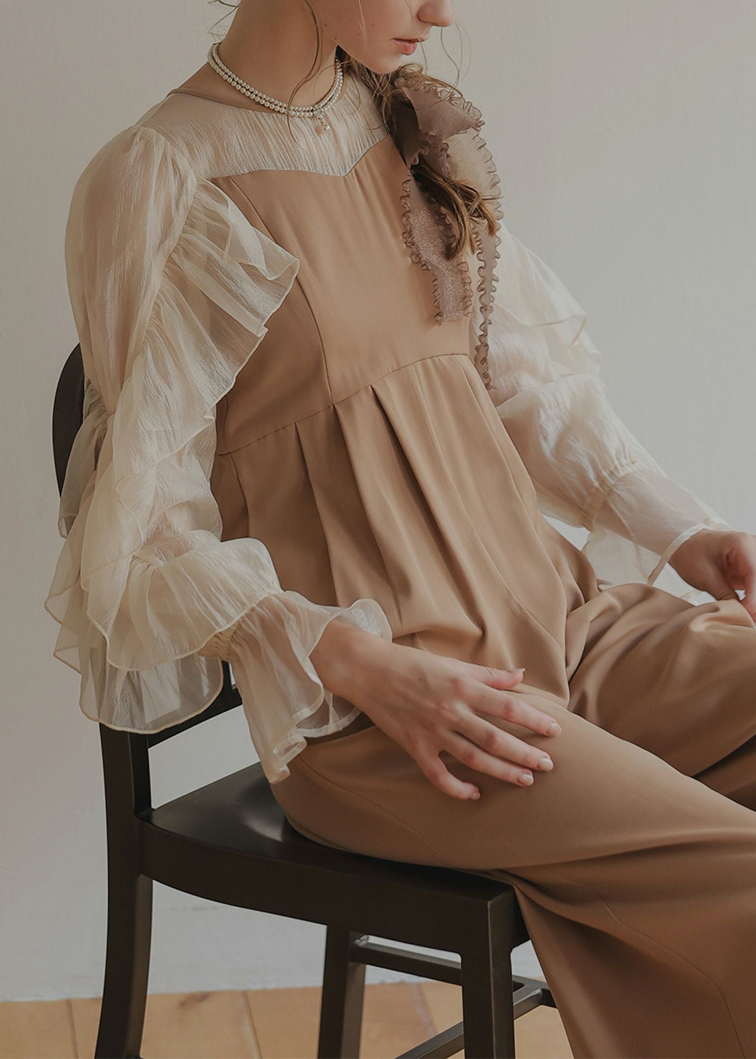 シアーフリルパンツドレスのドレス|Dorry Doll / LE'RURE