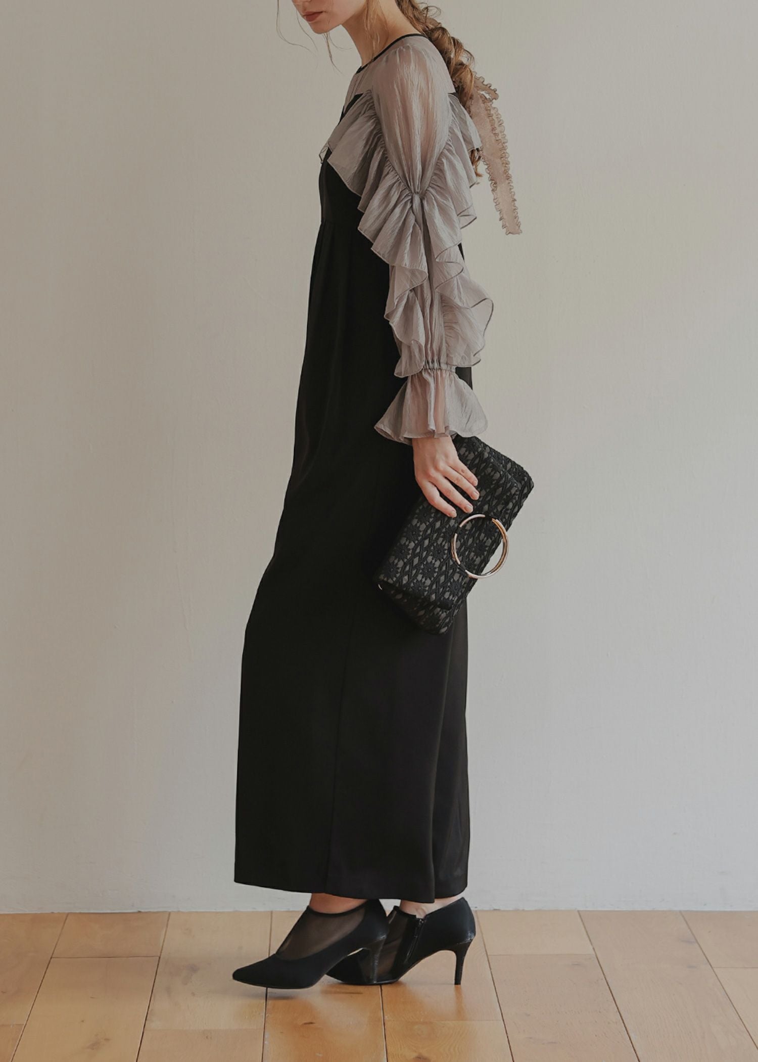 シアーフリルパンツドレスのドレス|Dorry Doll / LE'RURE