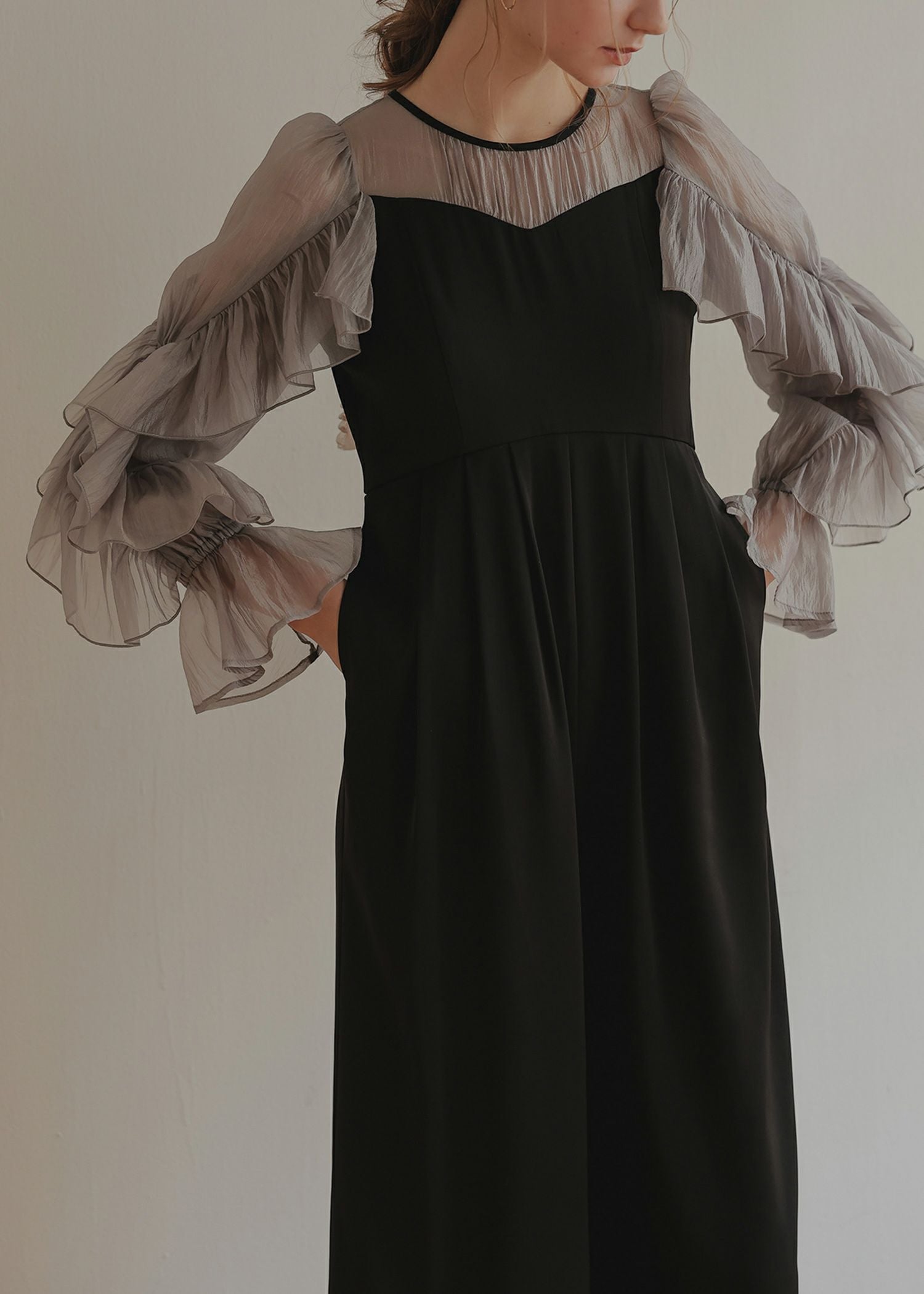 シアーフリルパンツドレスのドレス|Dorry Doll / LE'RURE