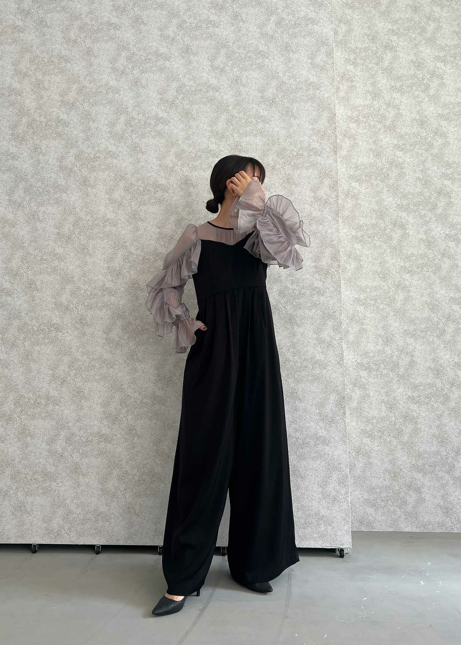 シアーフリルパンツドレスのドレス|Dorry Doll / LE'RURE