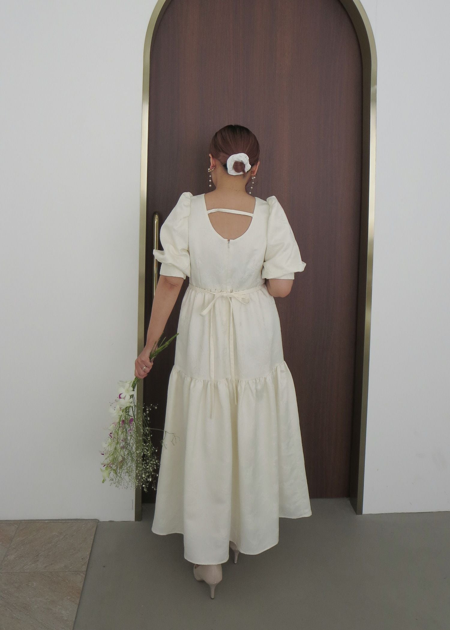 DorryDoll｜ティアードジャガードドレス