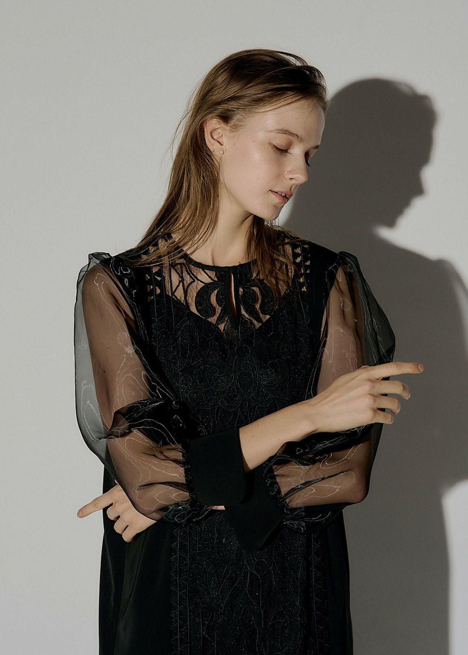 Medi embroidery lace dressのドレス|Dorry Doll / LE'RURE