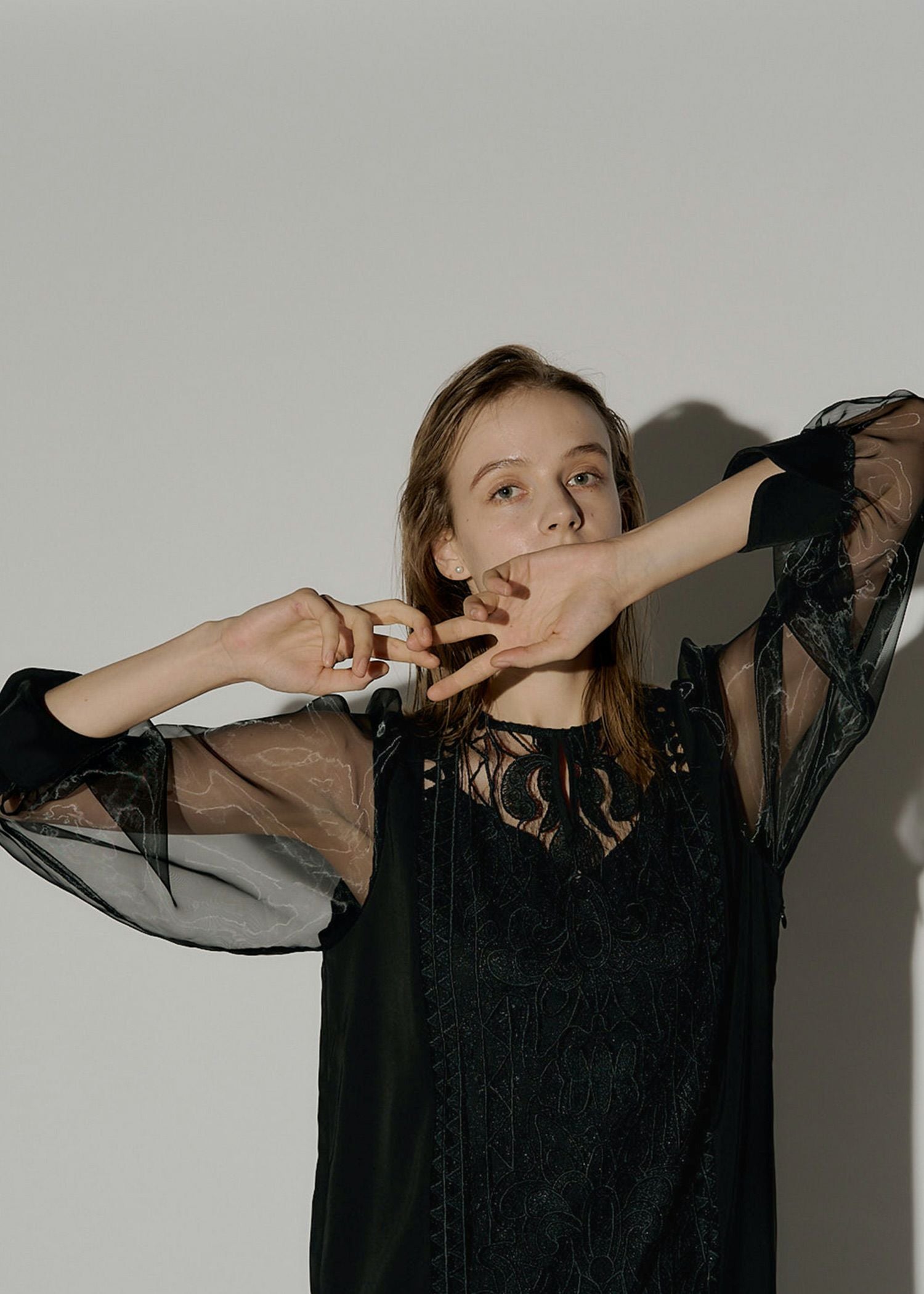 Medi embroidery lace dressのドレス|Dorry Doll / LE'RURE