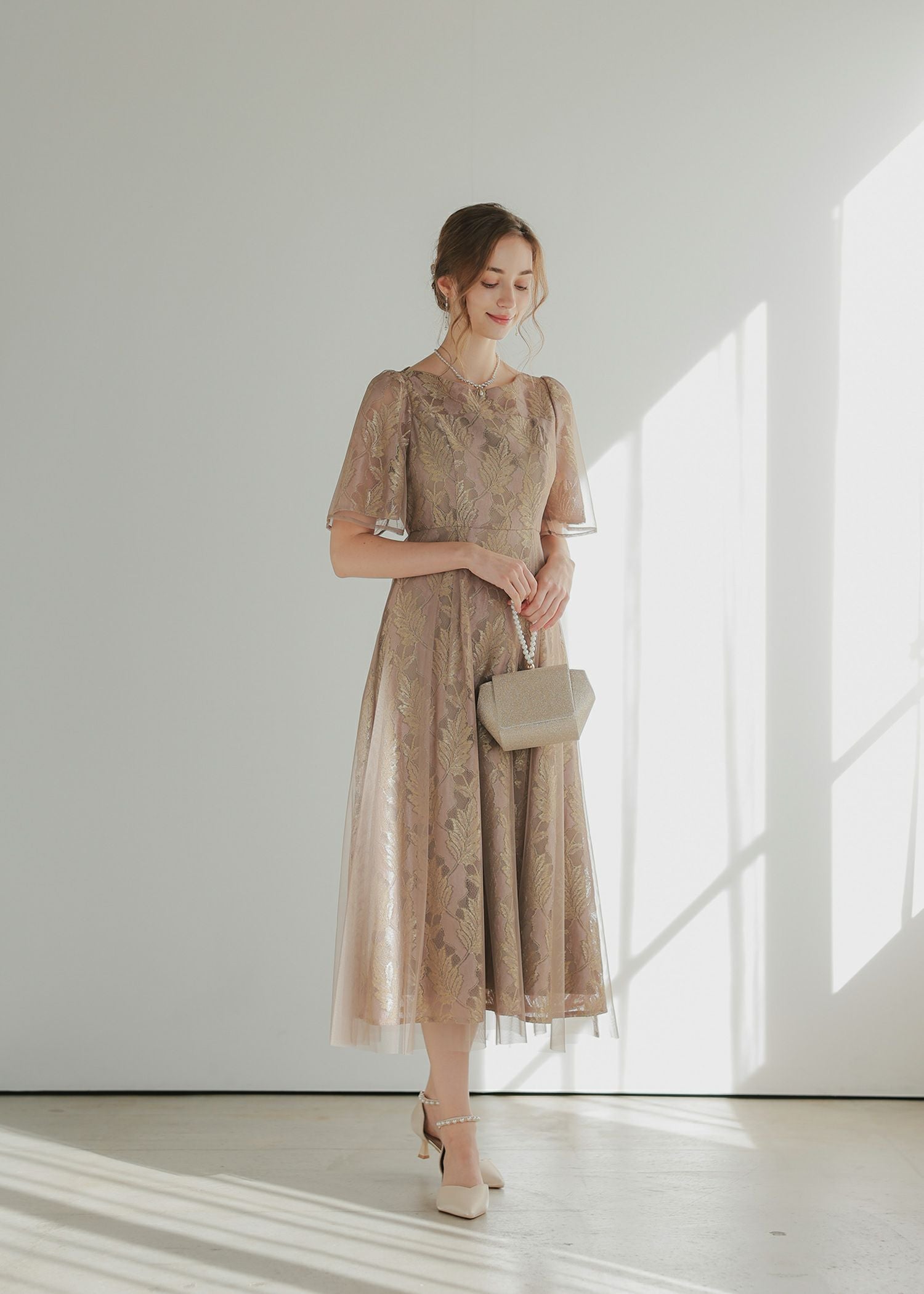 ラメジャガードドレス | DorryDoll