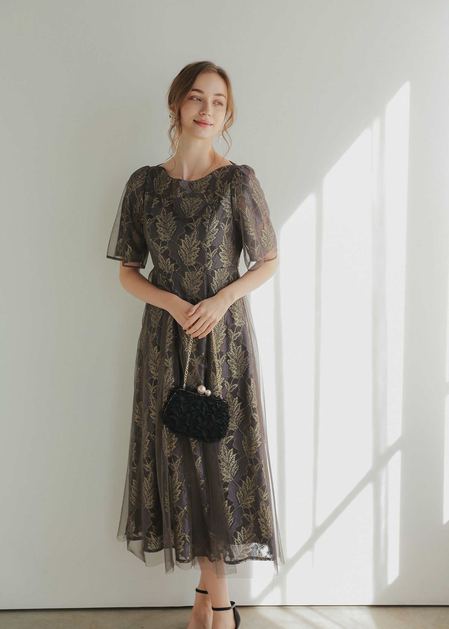 ラメジャガードドレス | DorryDoll