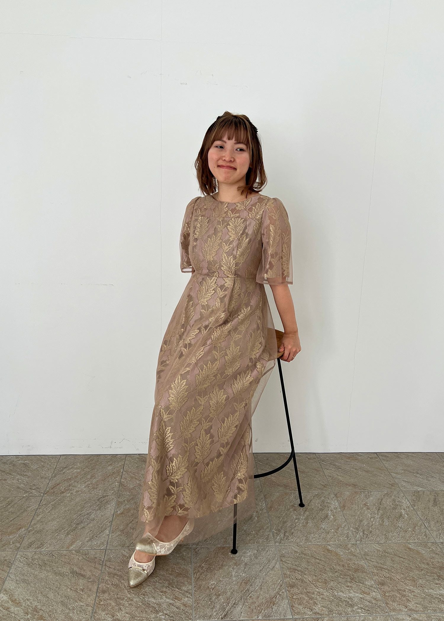 ラメジャガードドレス | DorryDoll