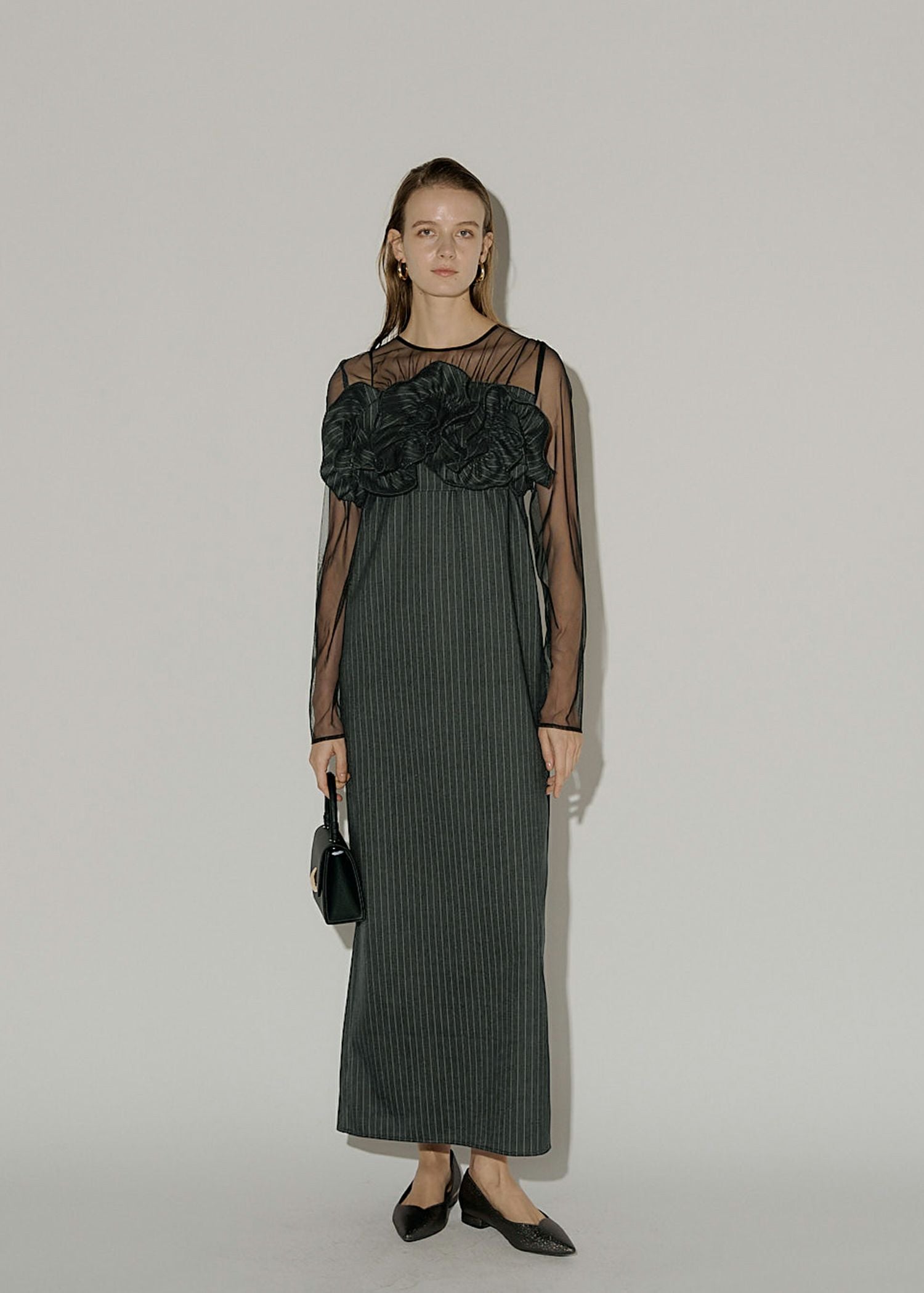 Wavy frill bustier stripe dressのドレス|Dorry Doll / LE'RURE