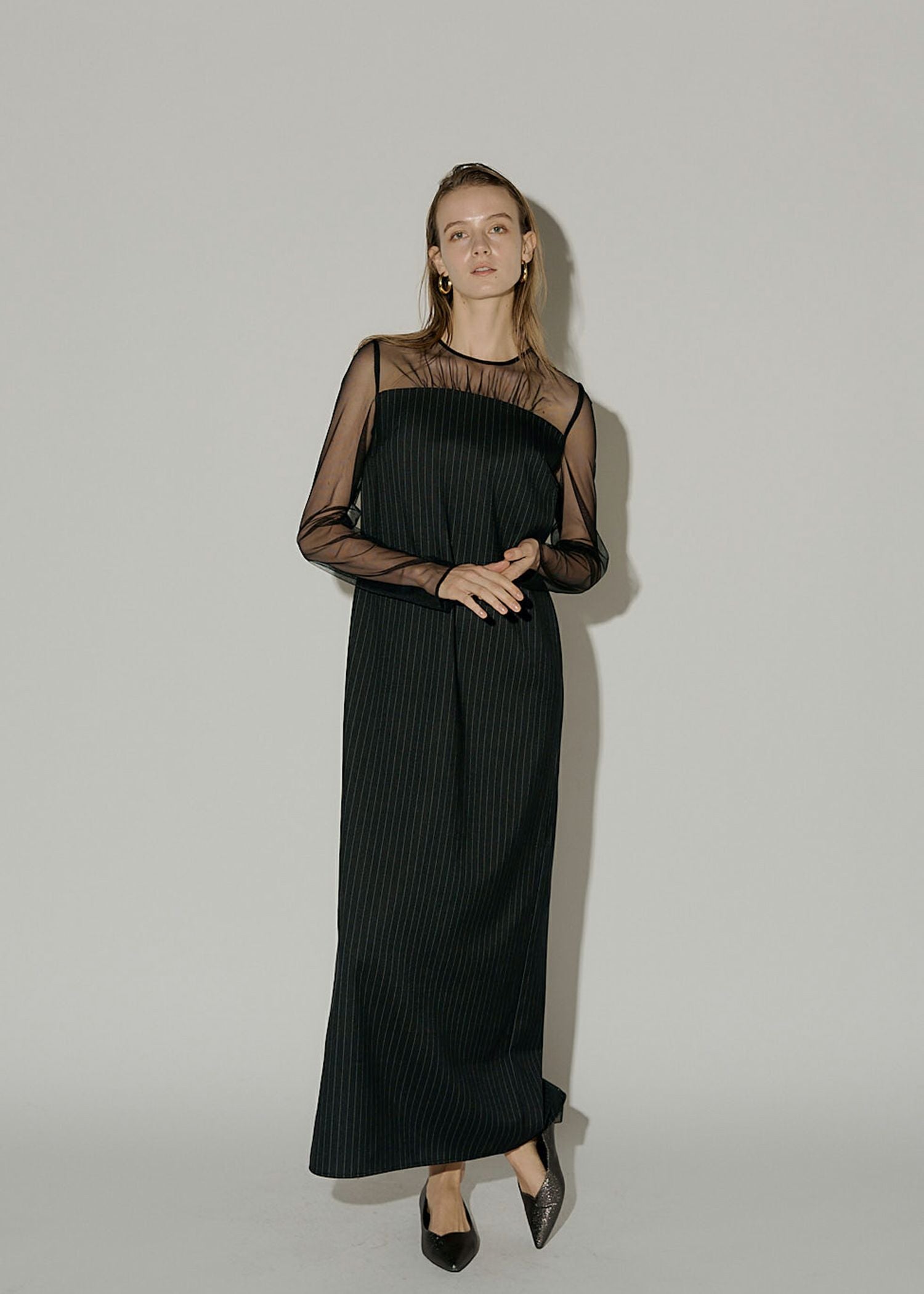 Wavy frill bustier stripe dressのドレス|Dorry Doll / LE'RURE