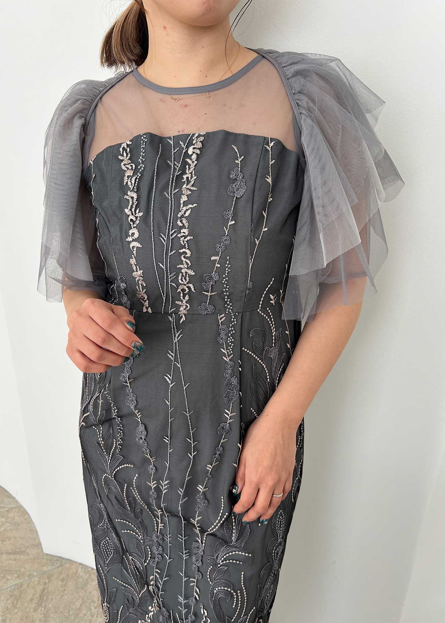 マルチケープIラインドレスのドレス|Dorry Doll / LE'RURE