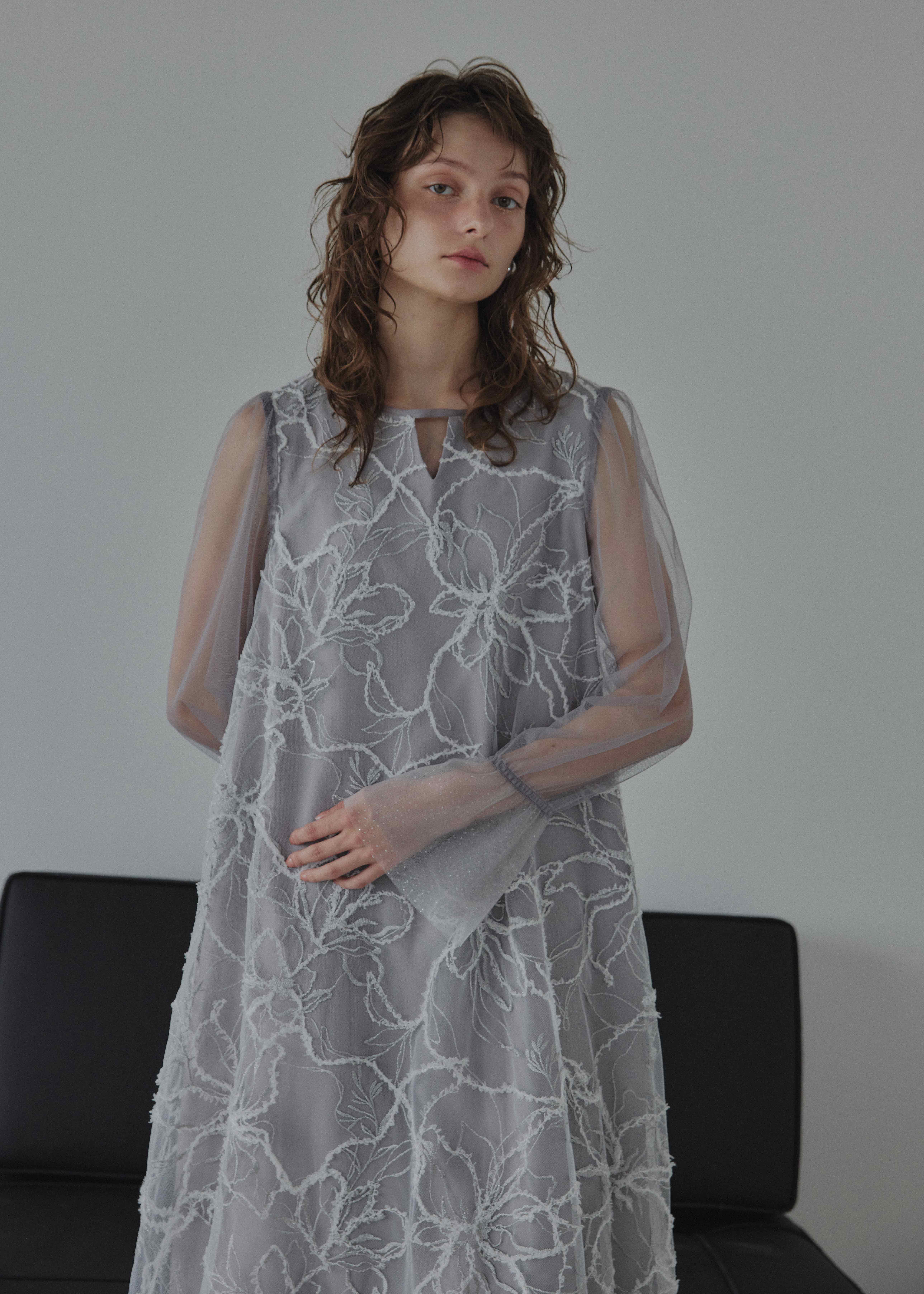Plume broderie balloon dressのドレス|Dorry Doll / LE'RURE