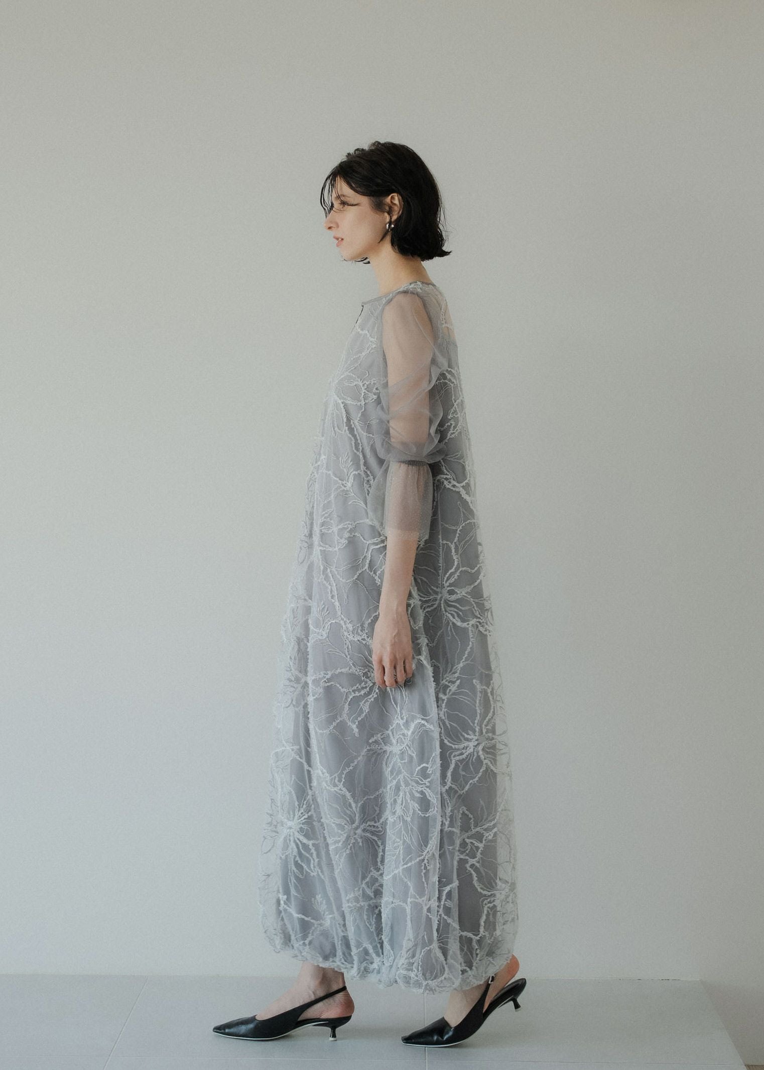 Plume broderie balloon dressのドレス|Dorry Doll / LE'RURE