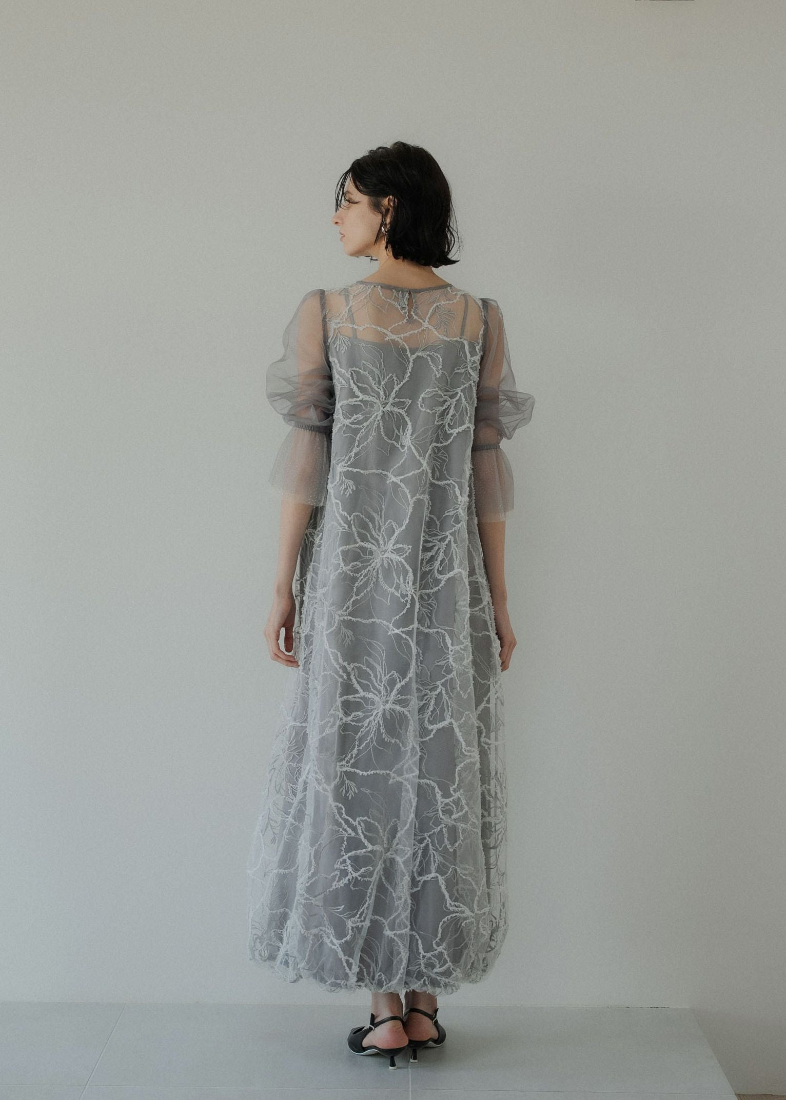 Plume broderie balloon dressのドレス|Dorry Doll / LE'RURE