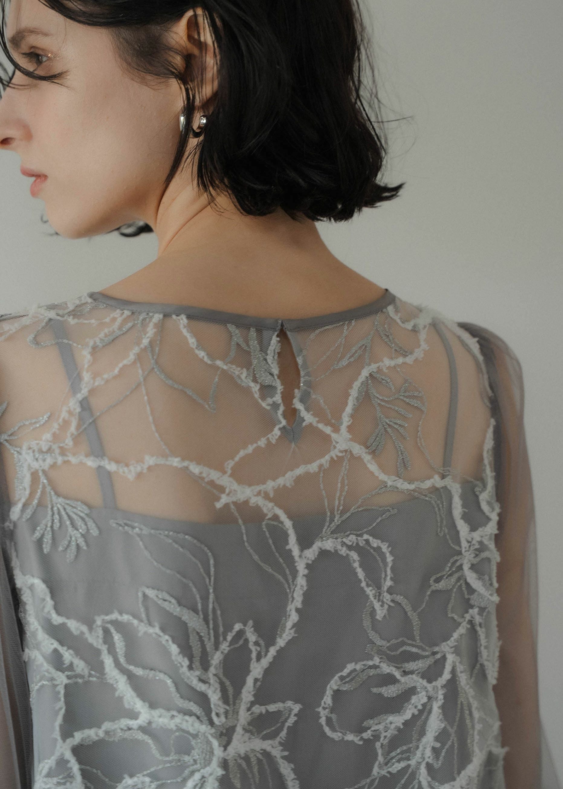 Plume broderie balloon dressのドレス|Dorry Doll / LE'RURE