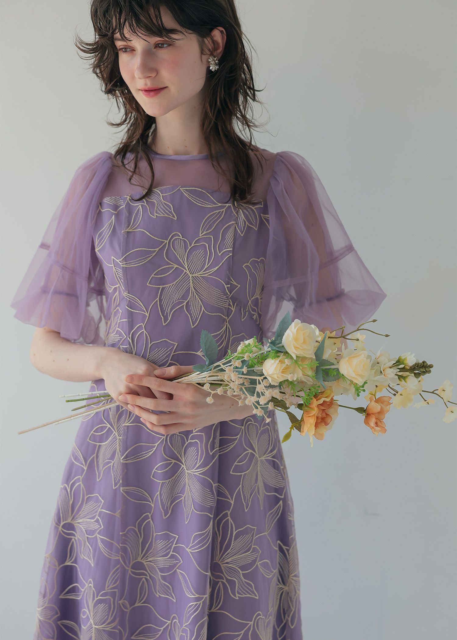 リリーパターンレースドレス｜DorryDoll