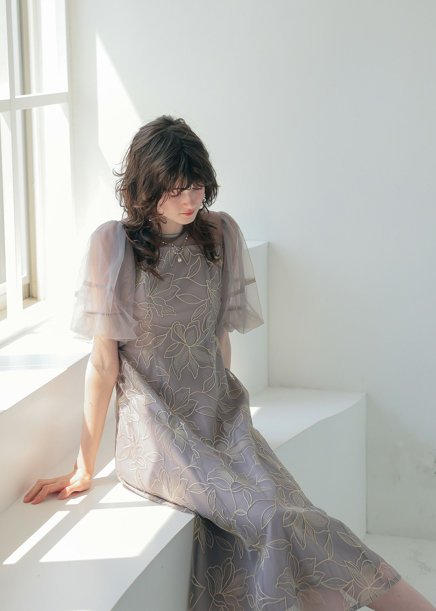 リリーパターンレースドレス｜DorryDoll