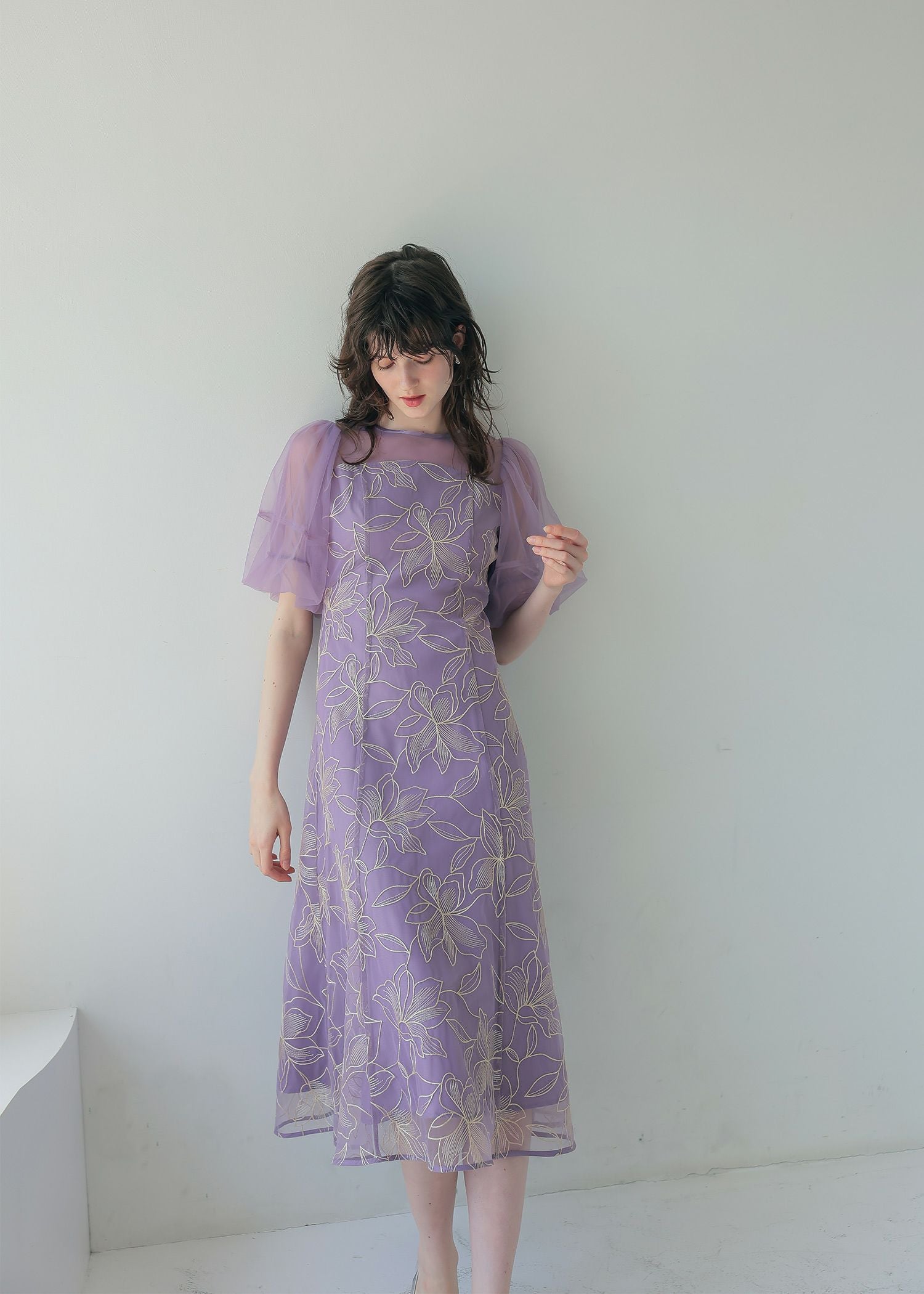 リリーパターンレースドレス｜DorryDoll