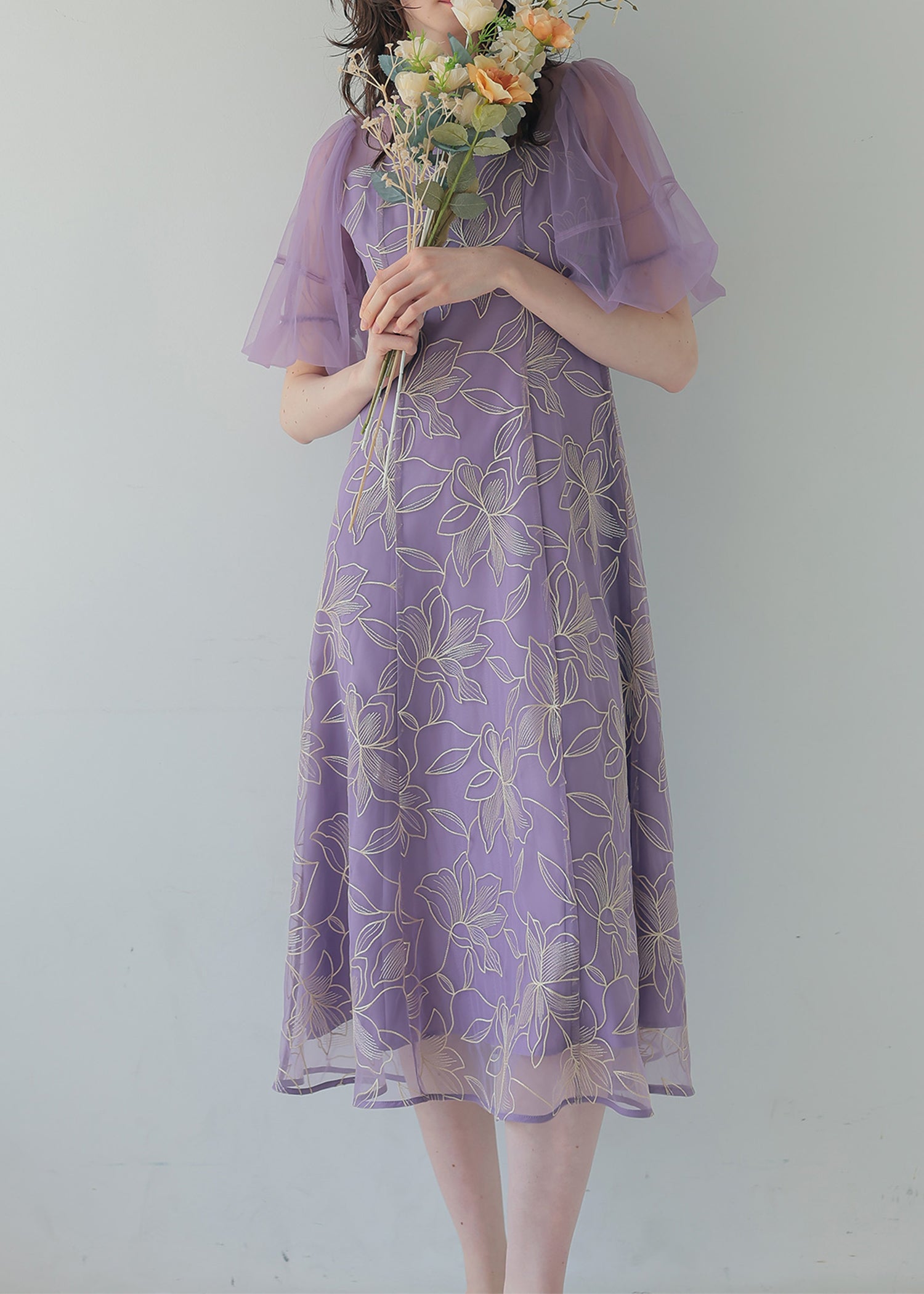 リリーパターンレースドレス｜DorryDoll