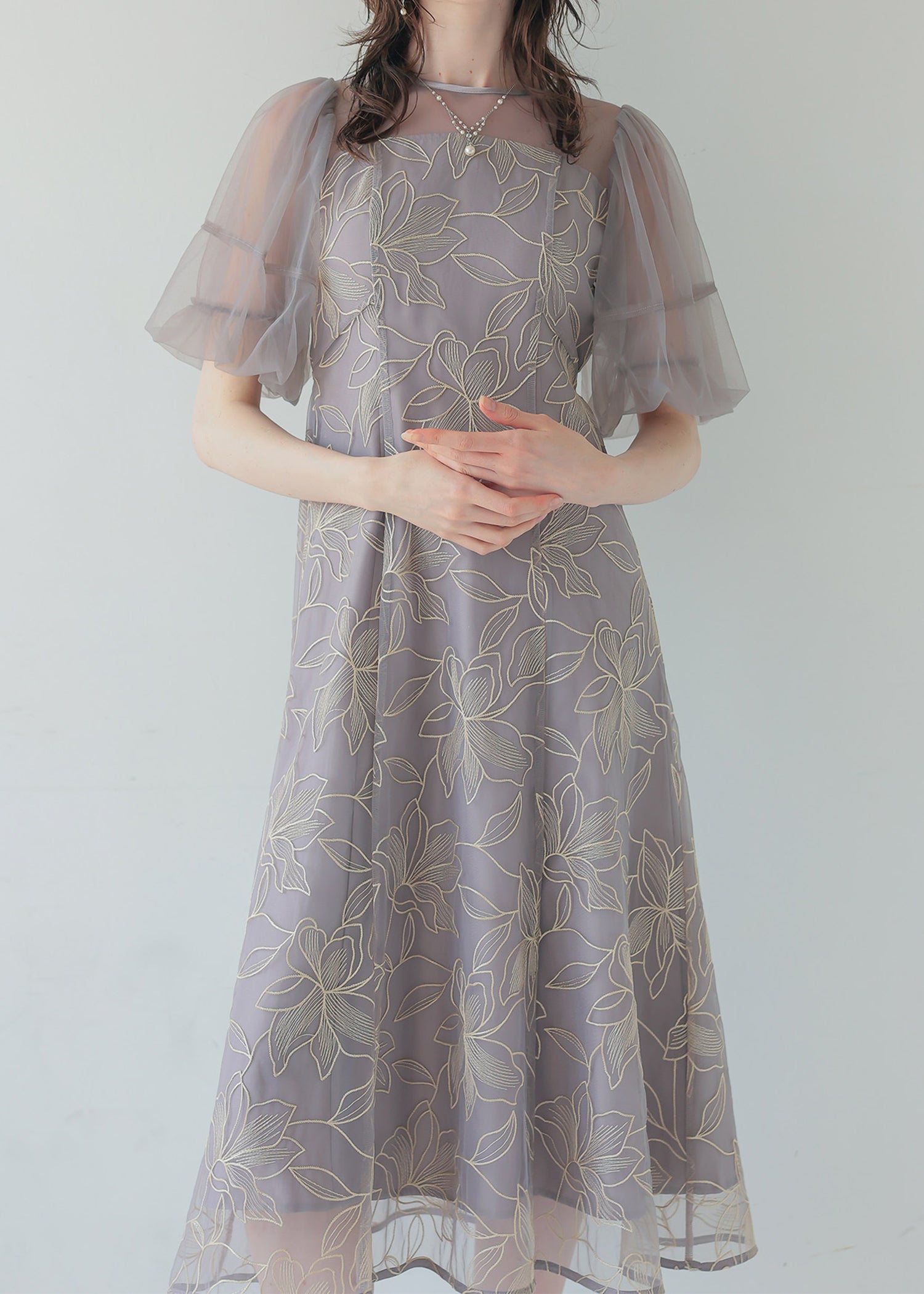 リリーパターンレースドレス｜DorryDoll