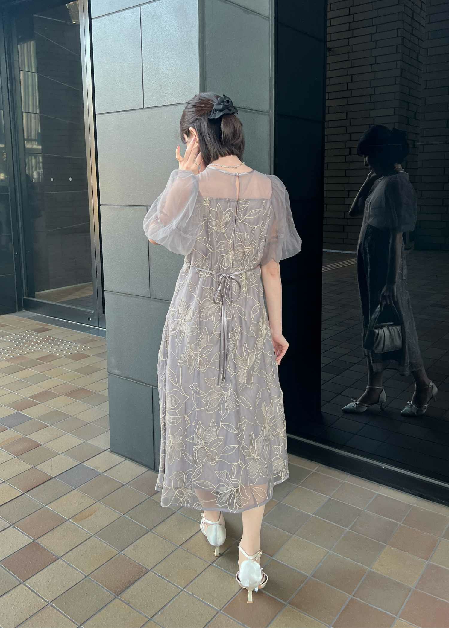 リリーパターンレースドレス｜DorryDoll