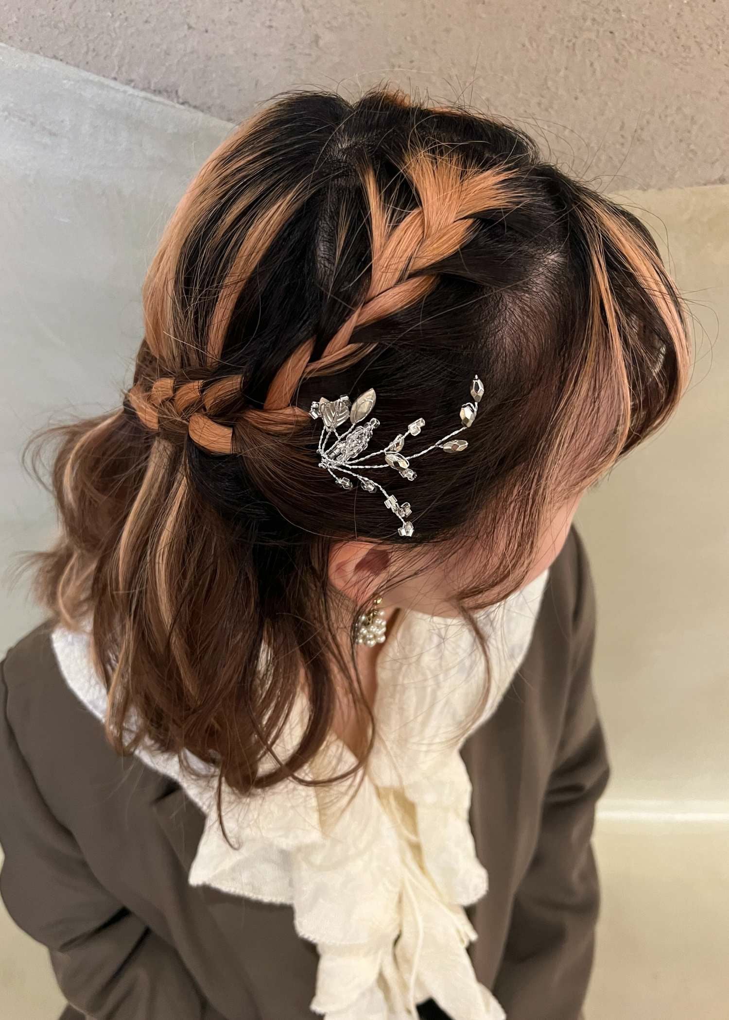 リーフモチーフヘアアクセのドレス|Dorry Doll / LE'RURE