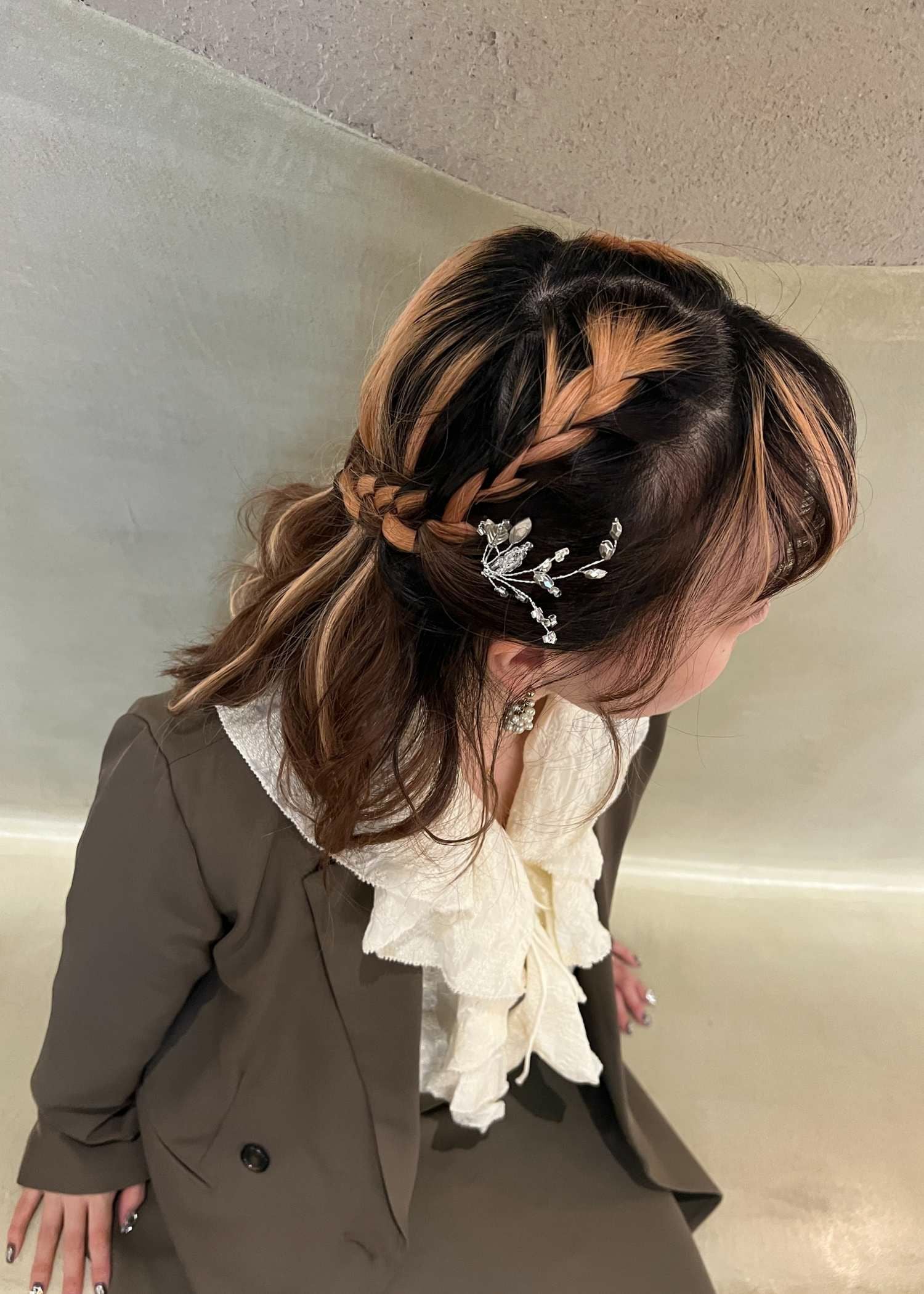 リーフモチーフヘアアクセのドレス|Dorry Doll / LE'RURE