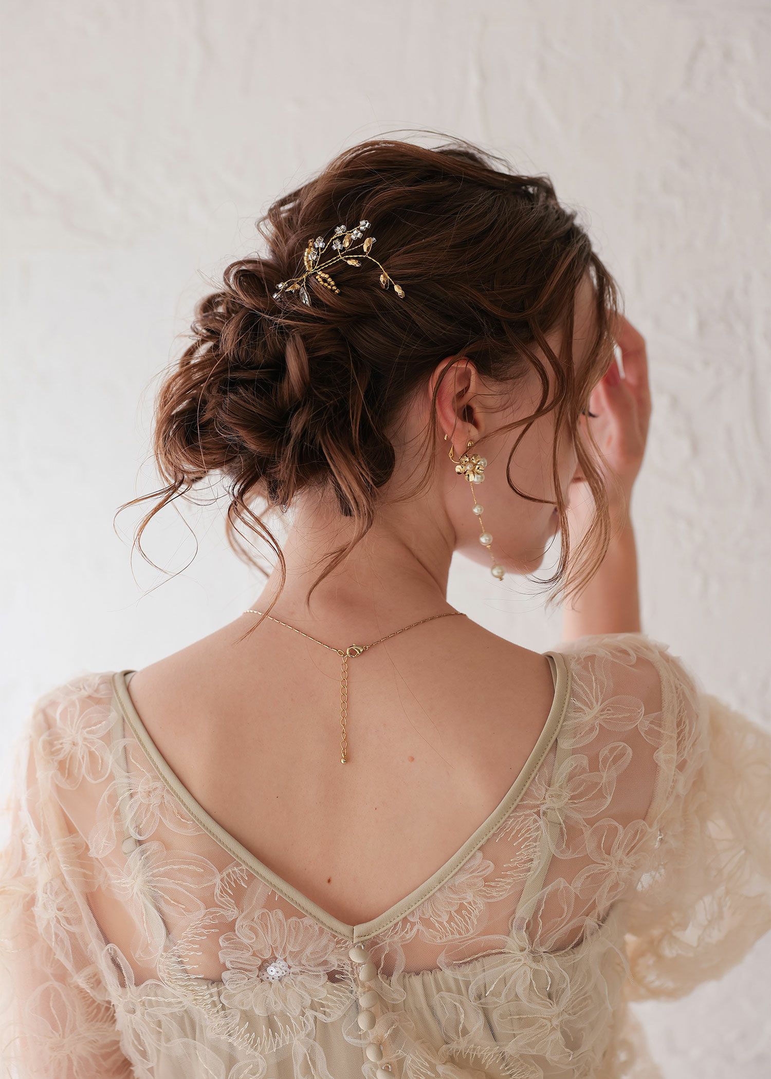 リーフモチーフヘアアクセのドレス|Dorry Doll / LE'RURE