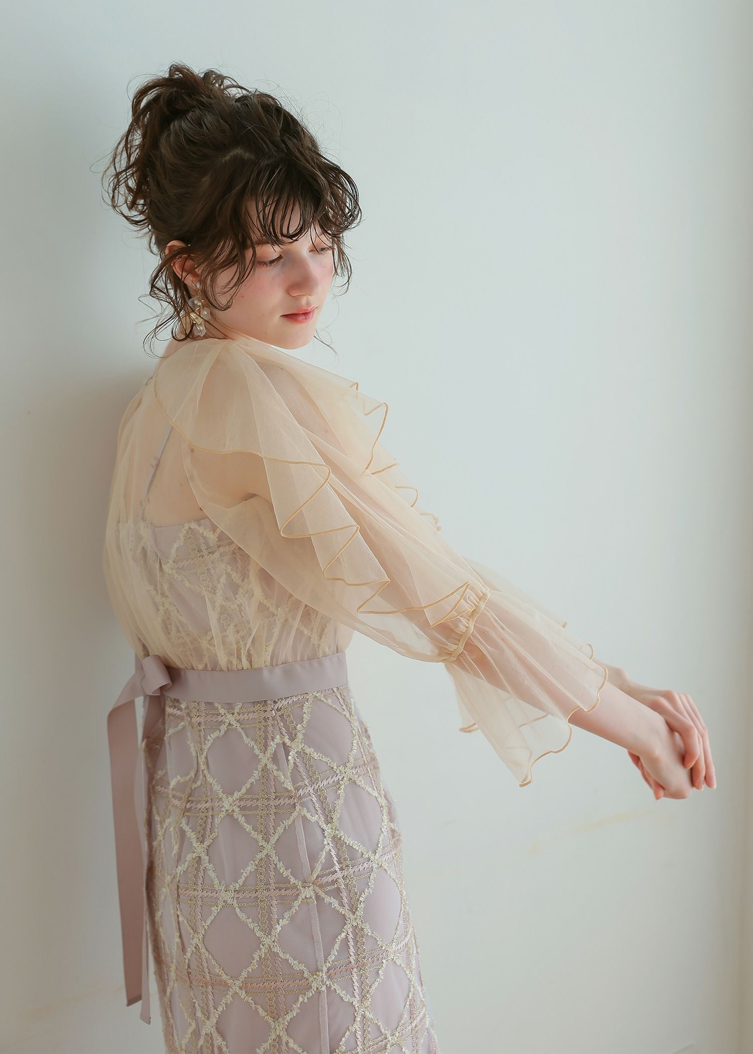 マルチケープIラインドレスのドレス|Dorry Doll / LE'RURE