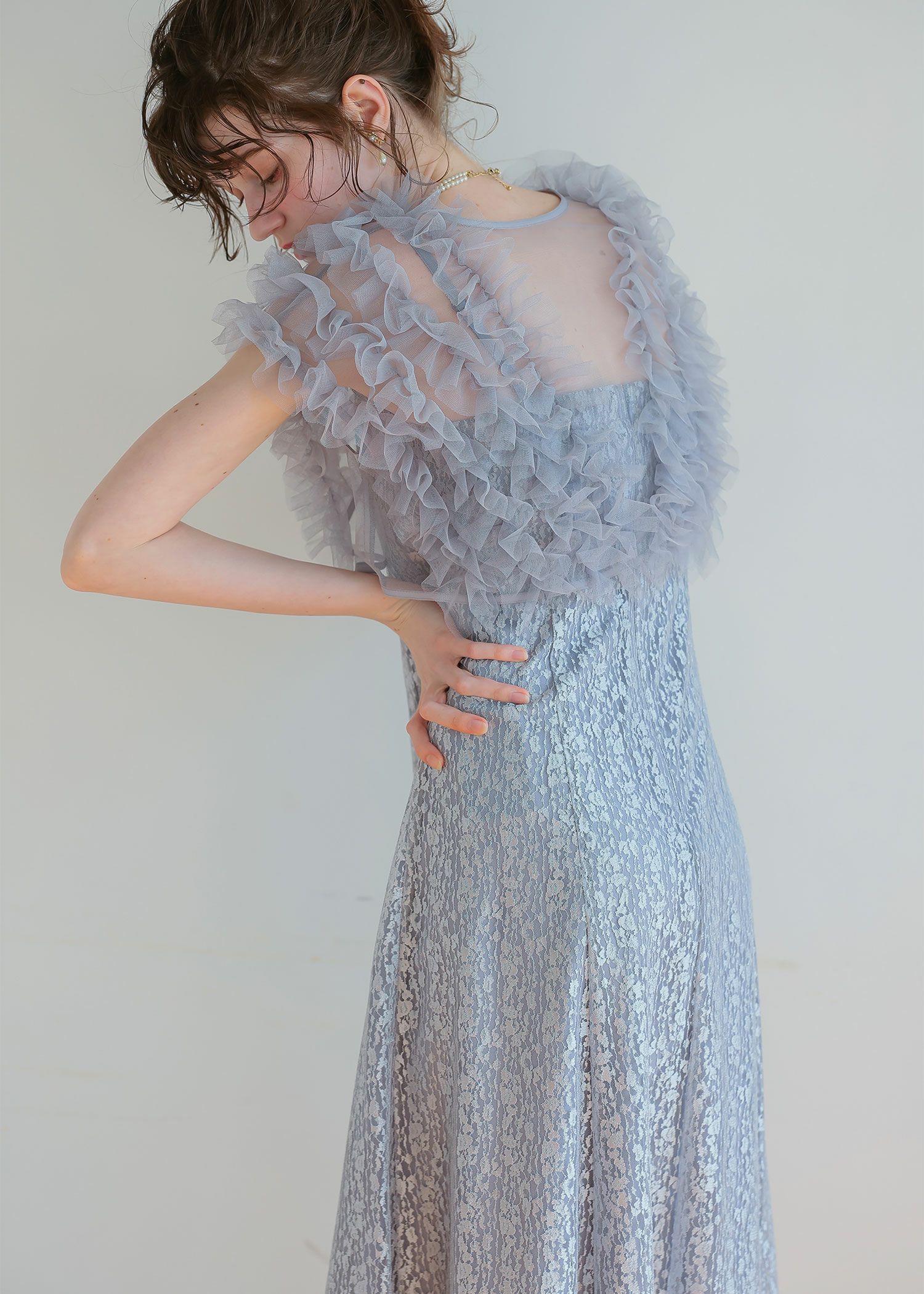 フリルボレロセットレースドレス|DorryDoll