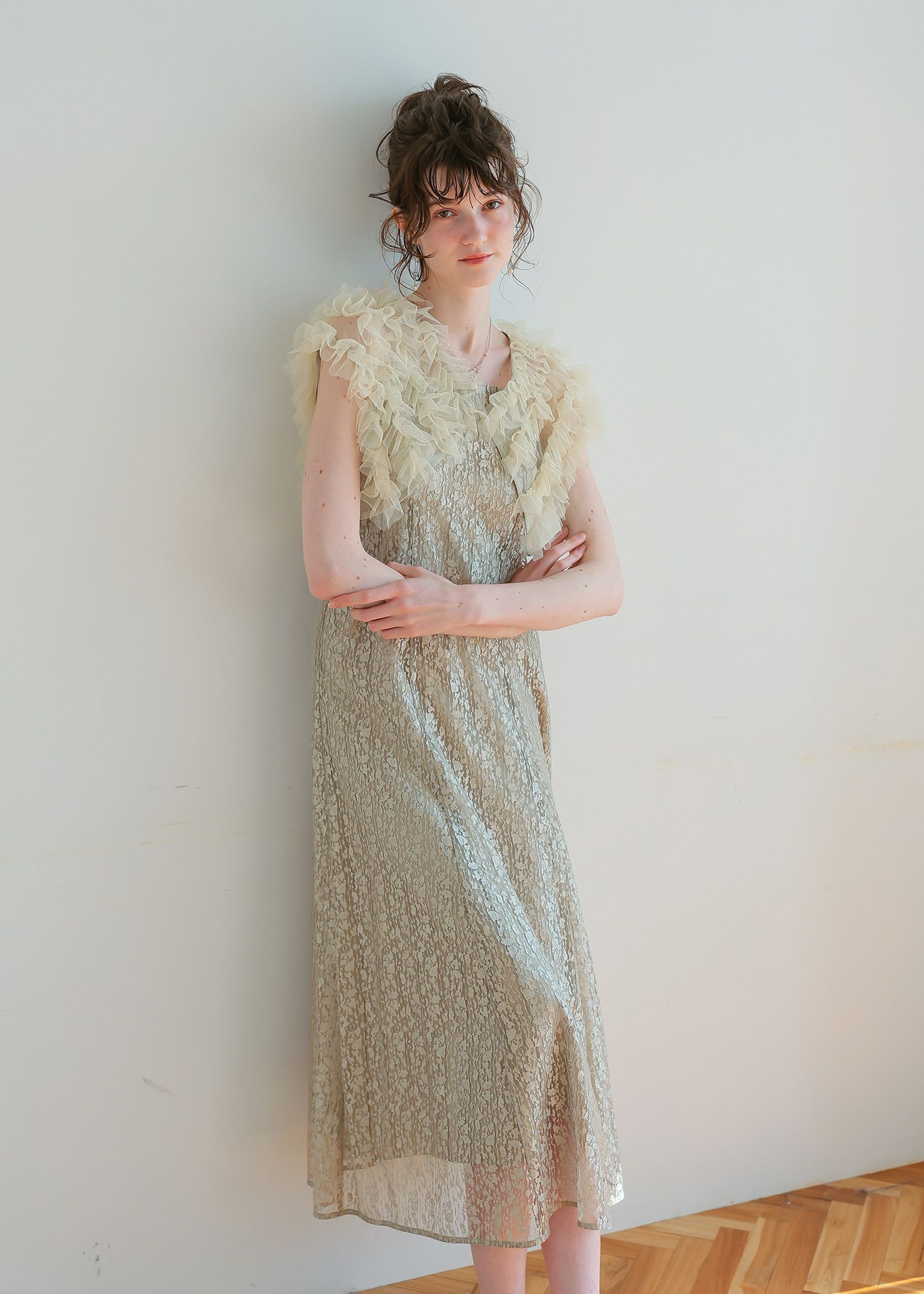 ブラウスセットフラワーレースドレス|Dorry Doll