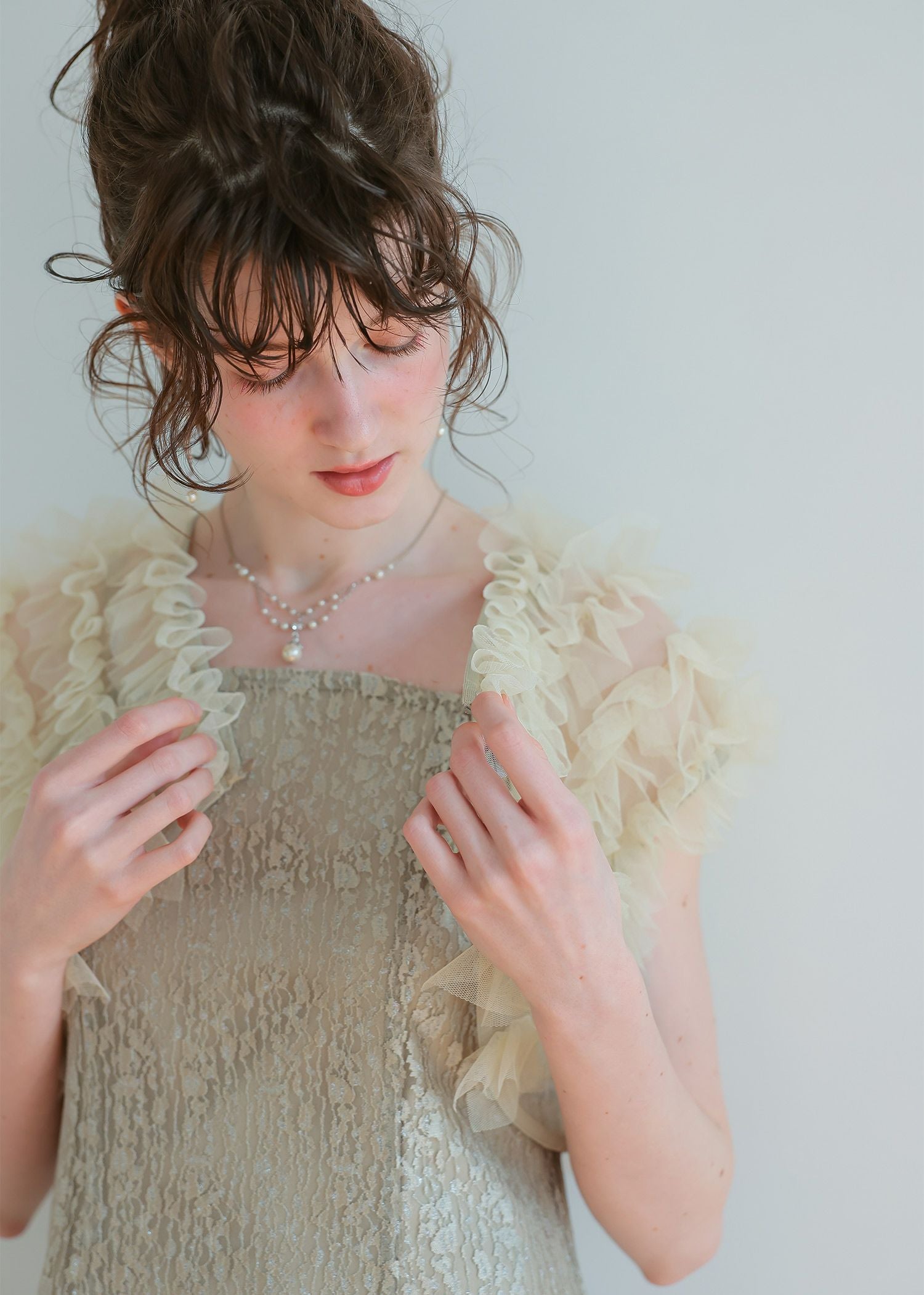 フリルボレロセットレースドレス|DorryDoll