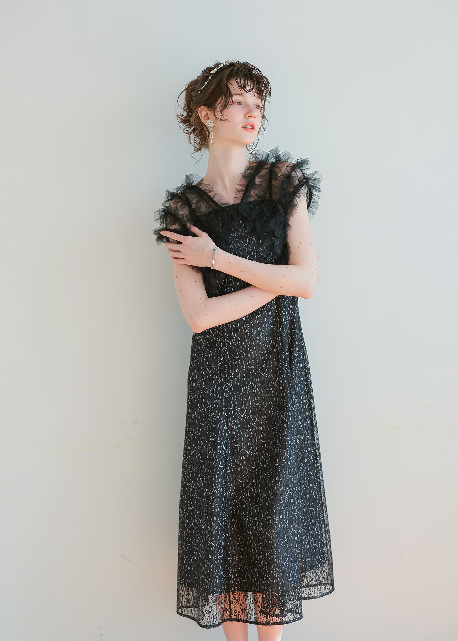 フリルボレロセットレースドレス|DorryDoll