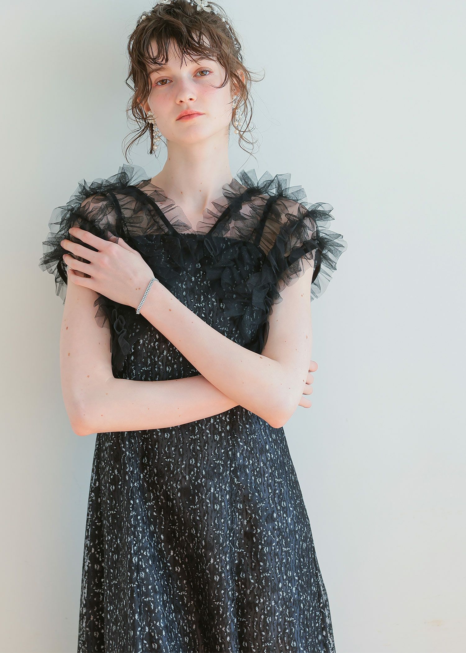 フリルボレロセットレースドレス|DorryDoll