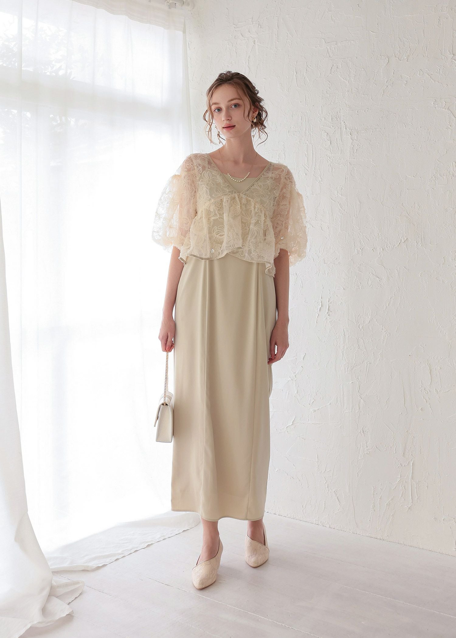 フラッフィーフラワーセットドレス｜DorryDoll