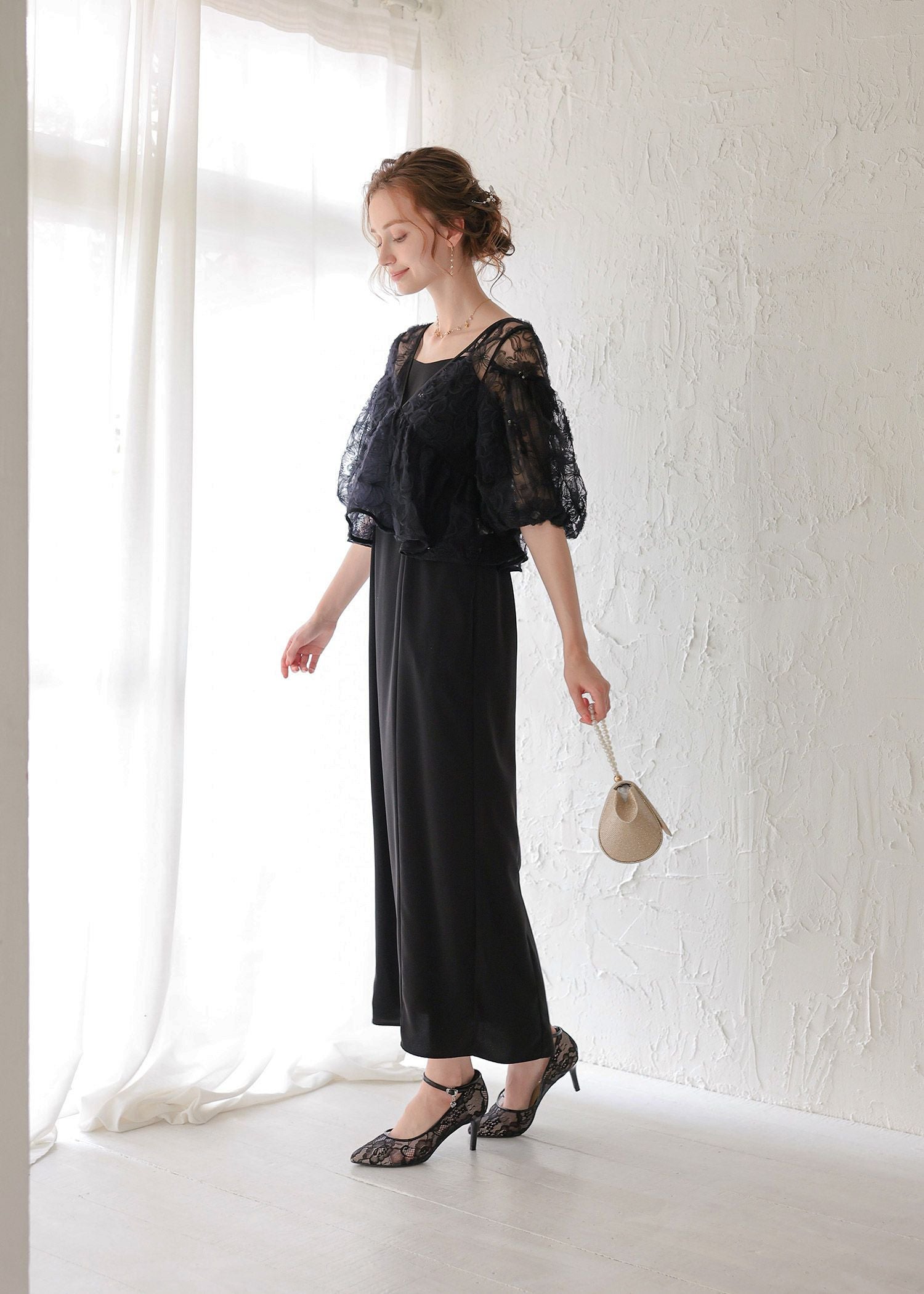 フラッフィーフラワーセットドレス｜DorryDoll