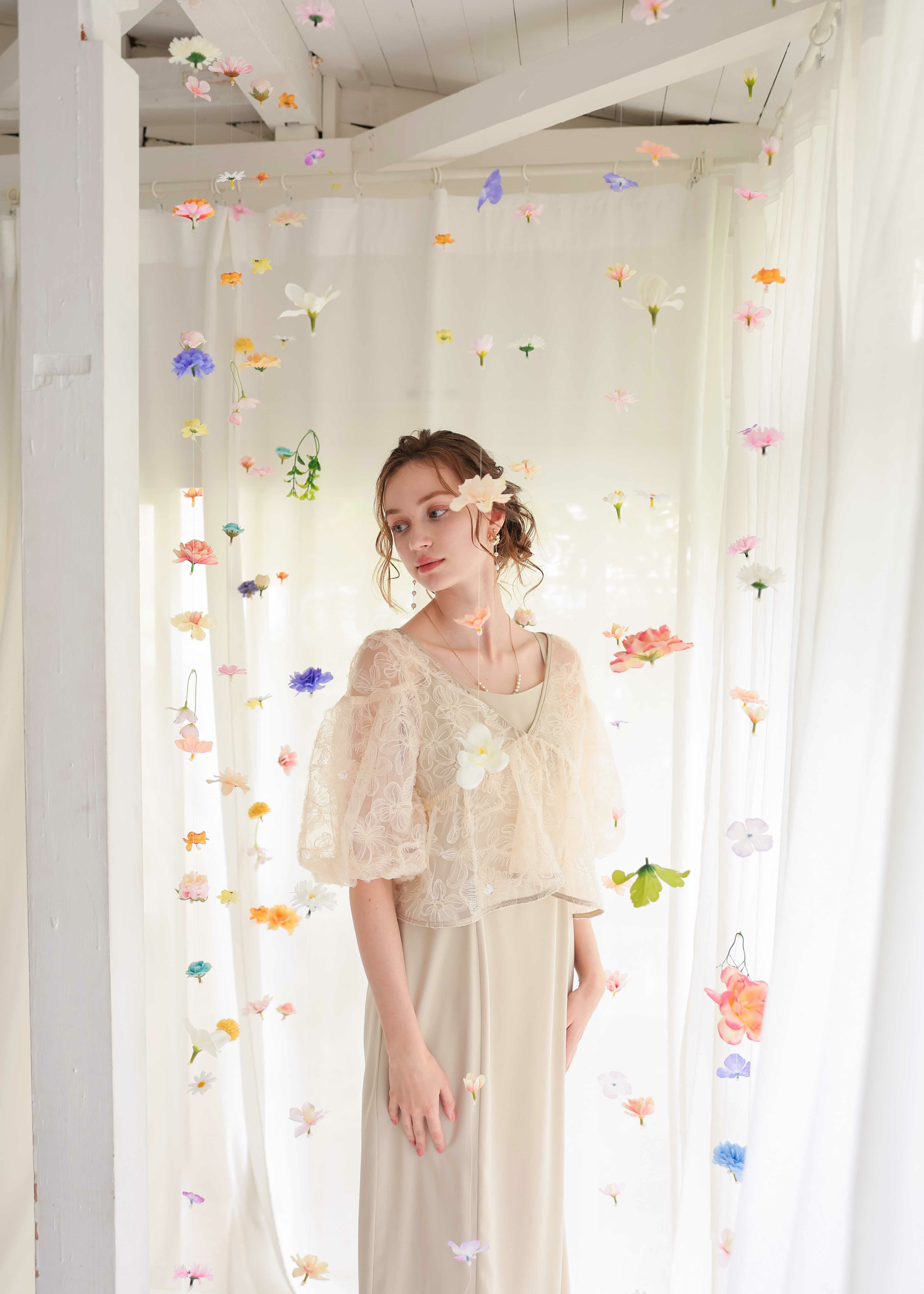 フラッフィーフラワーセットドレス｜DorryDoll