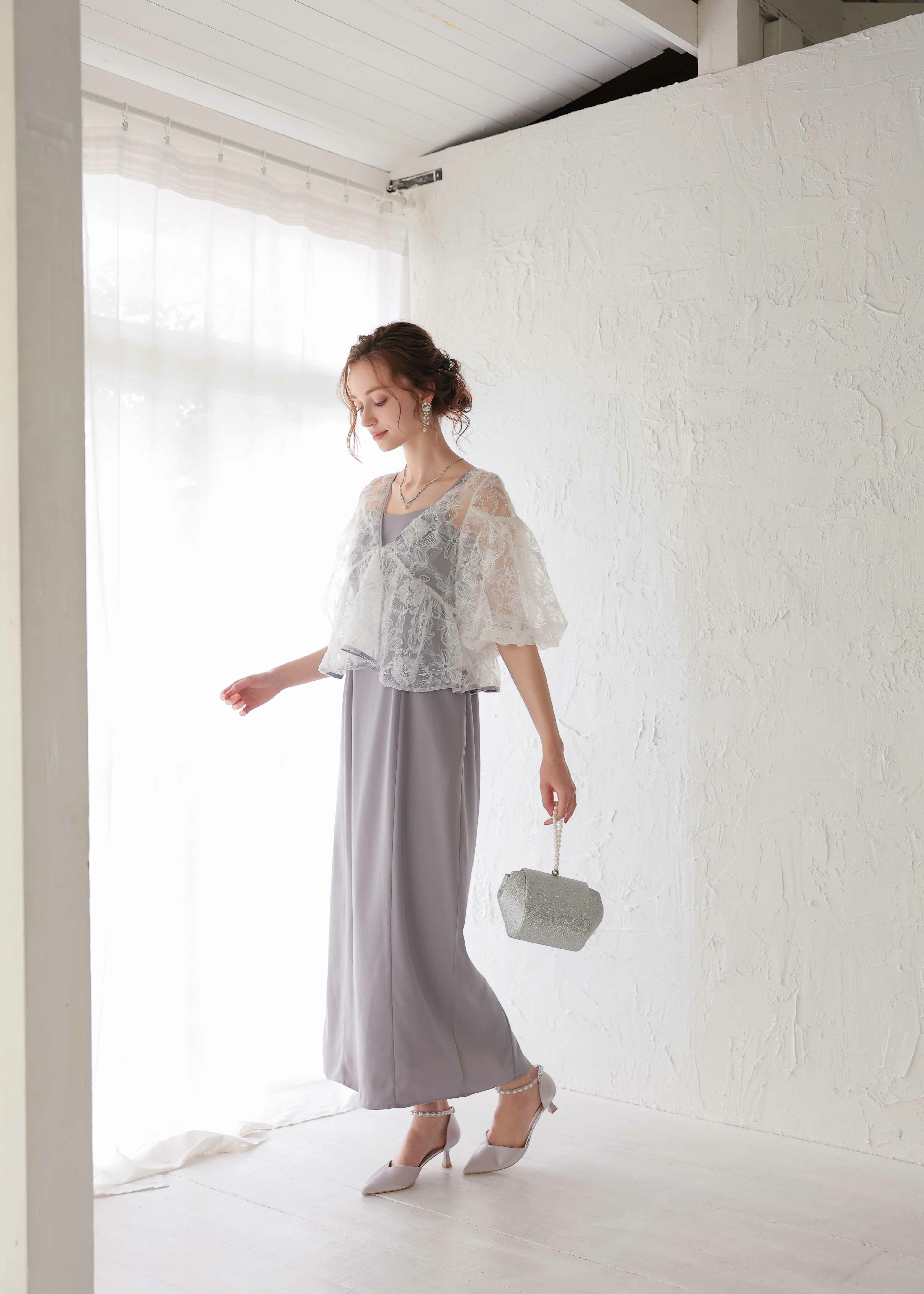 フラッフィーフラワーセットドレス｜DorryDoll