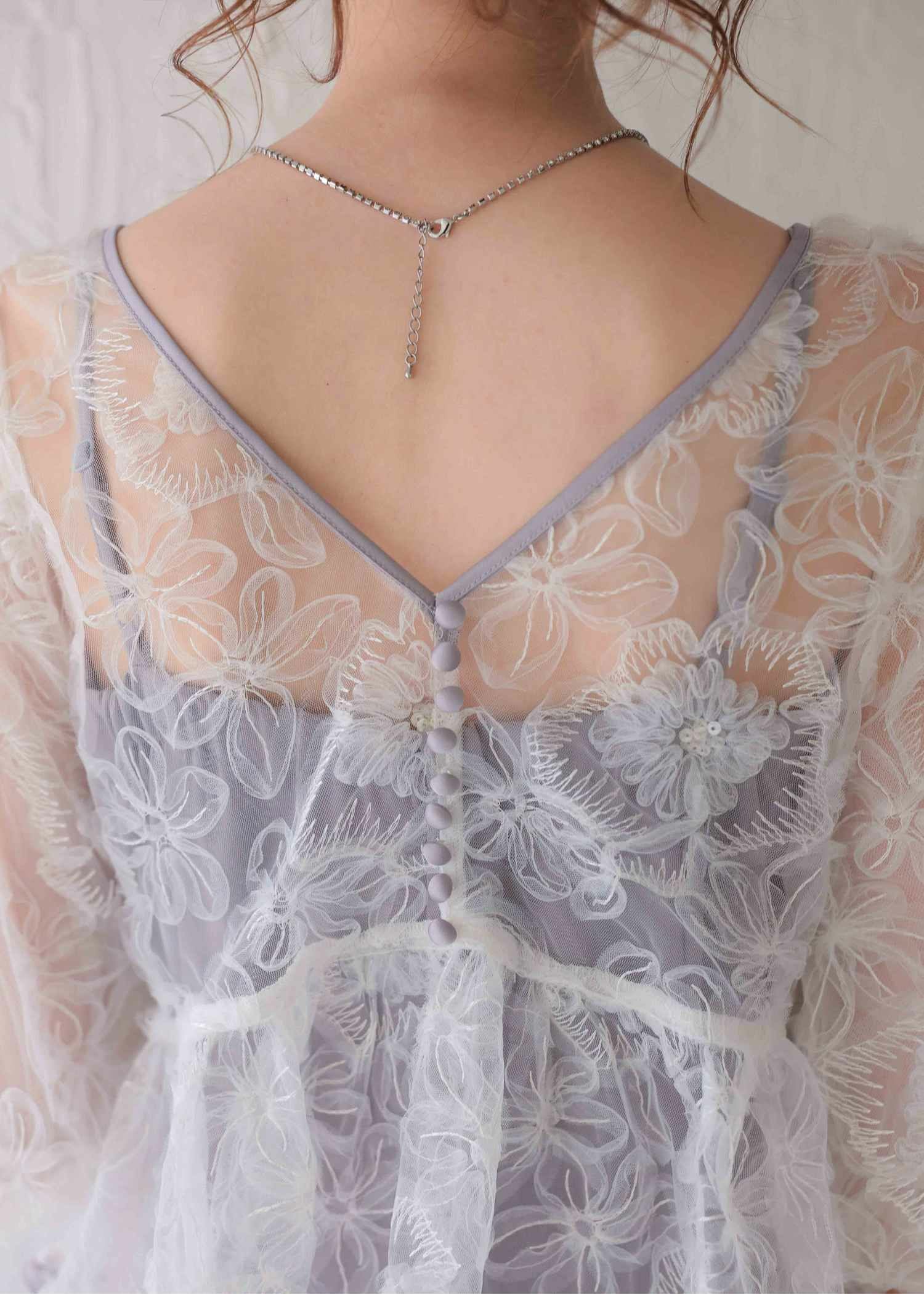 フラッフィーフラワーセットドレス｜DorryDoll