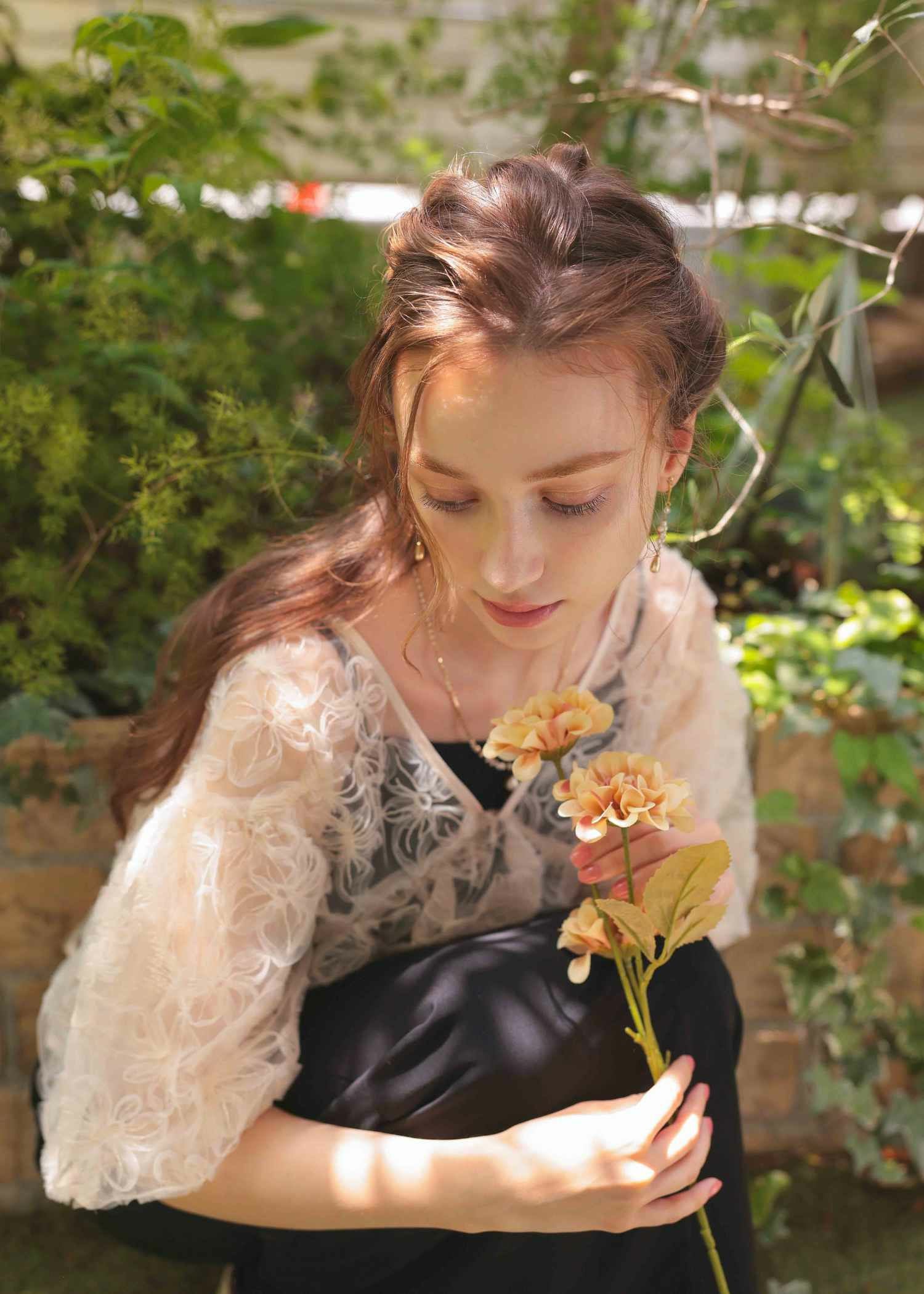 フラッフィーフラワーセットドレス｜DorryDoll