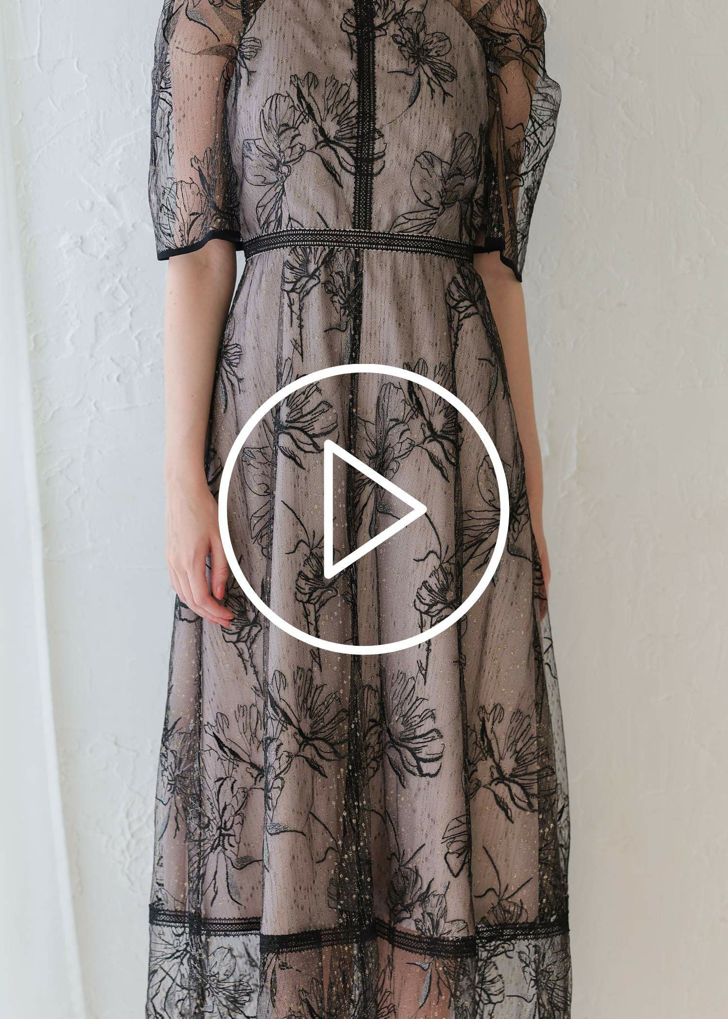 ドローイングフラワードレス｜DorryDoll