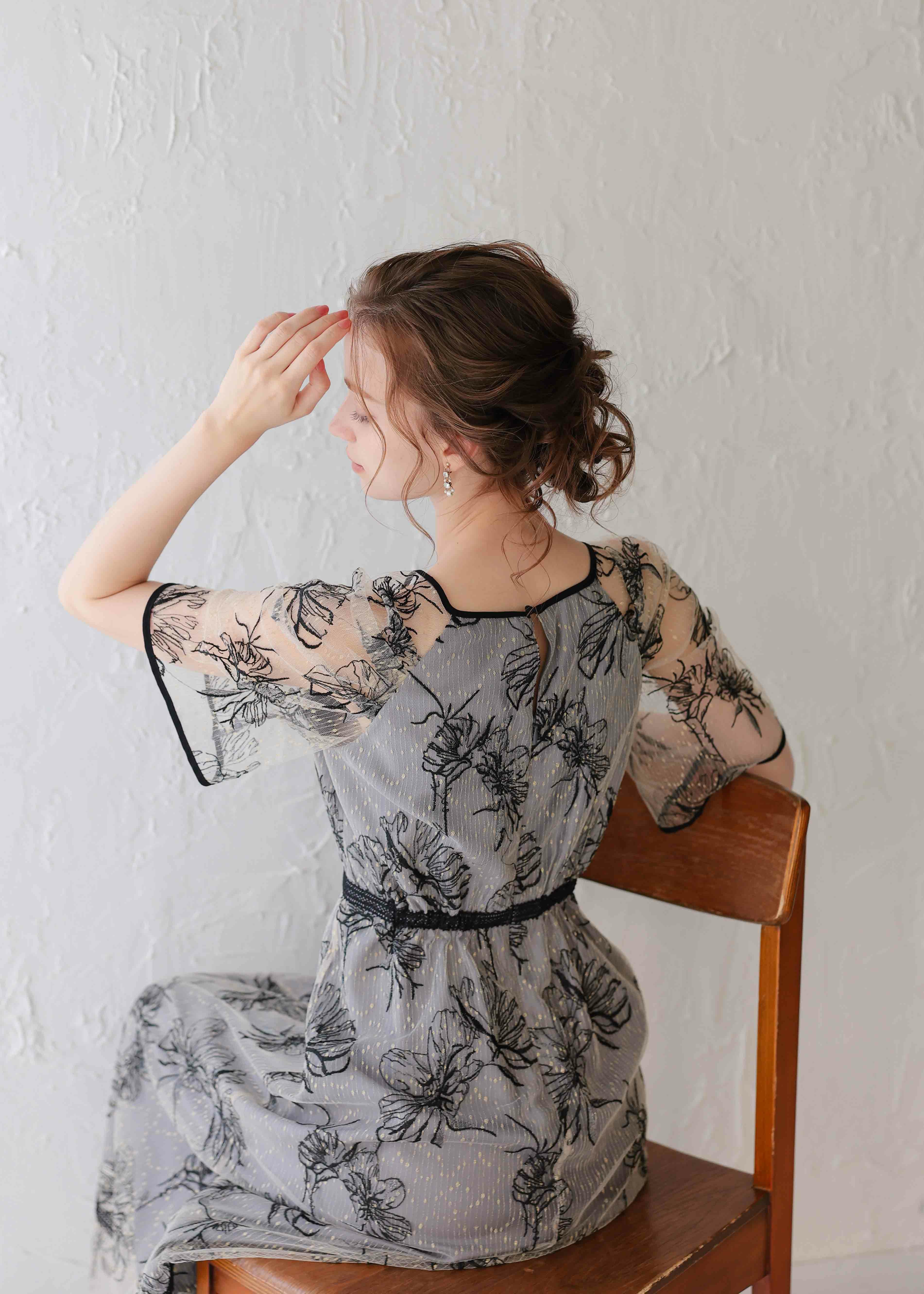 ドローイングフラワードレス｜DorryDoll