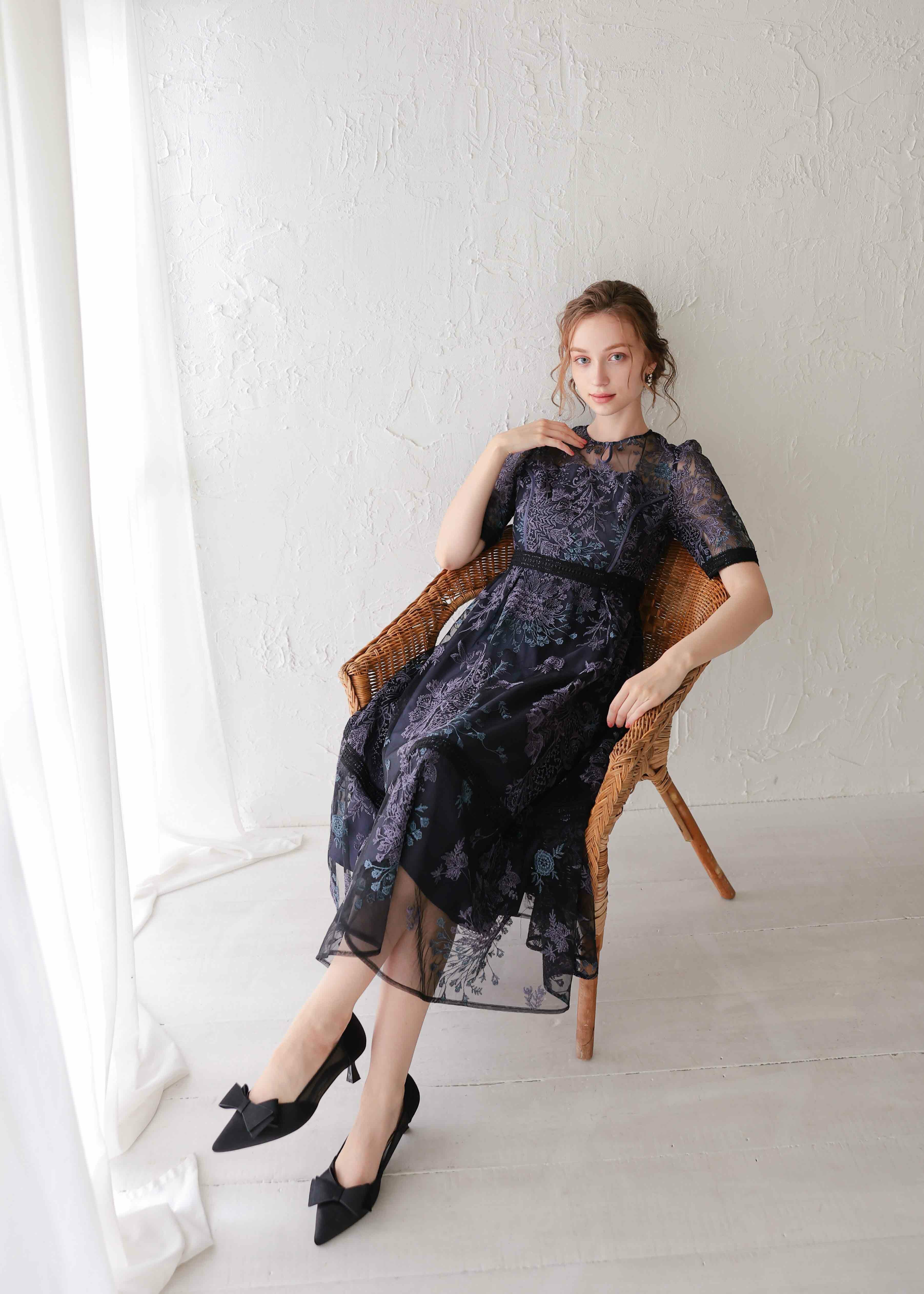 ラダーレースドレス|DorryDoll