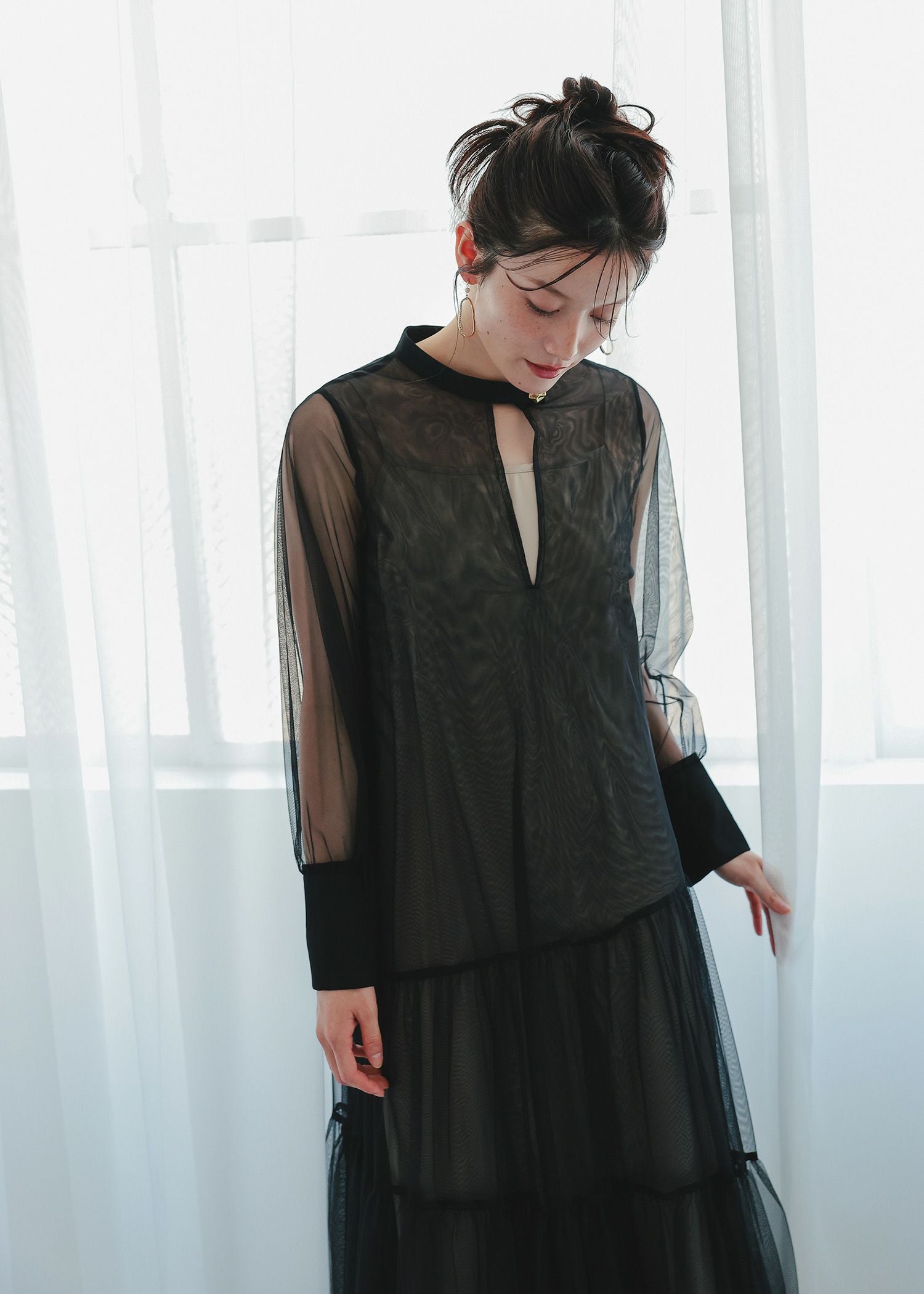 チュールティアードドレス｜Dorry Doll