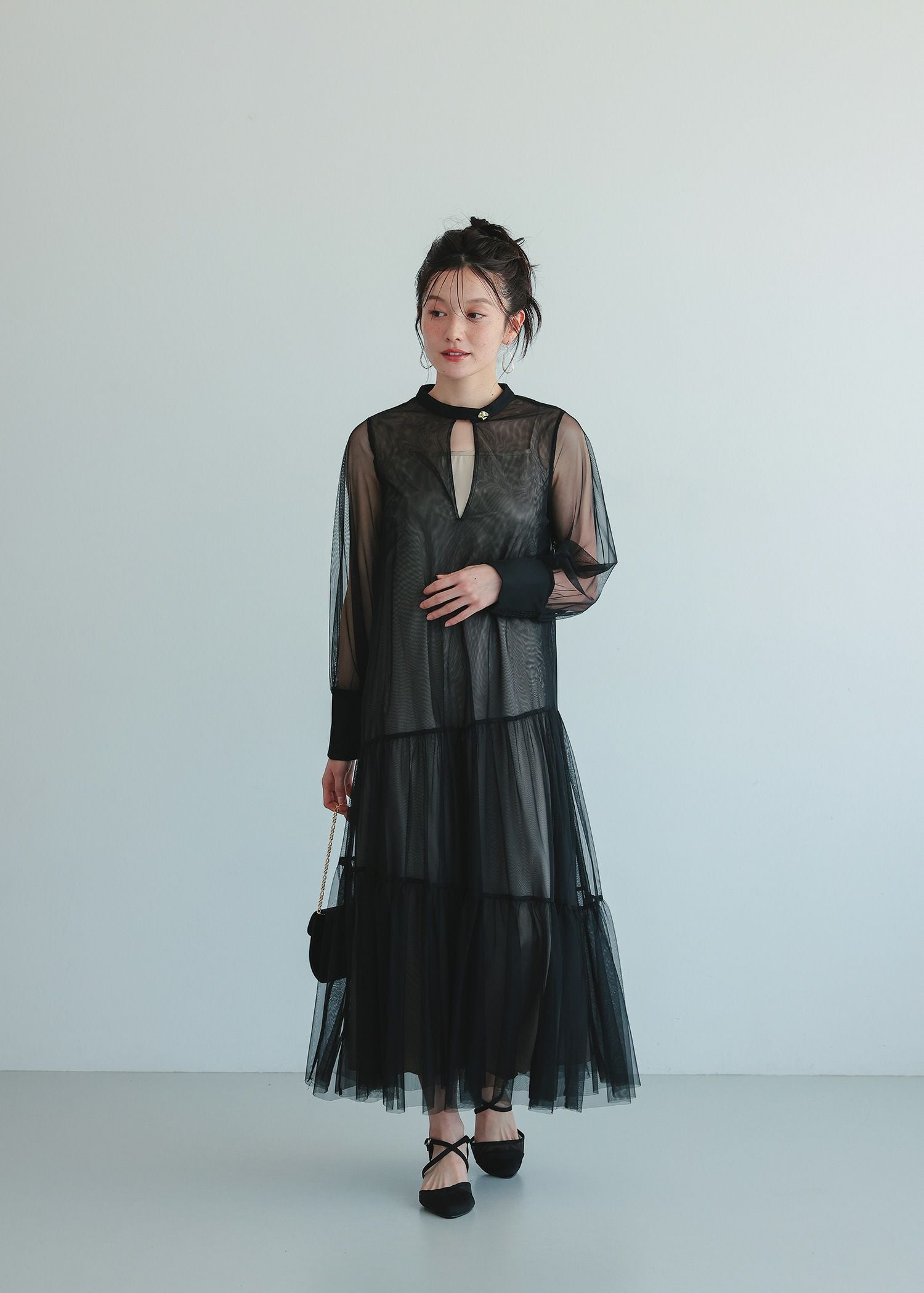 チュールティアードドレス｜Dorry Doll