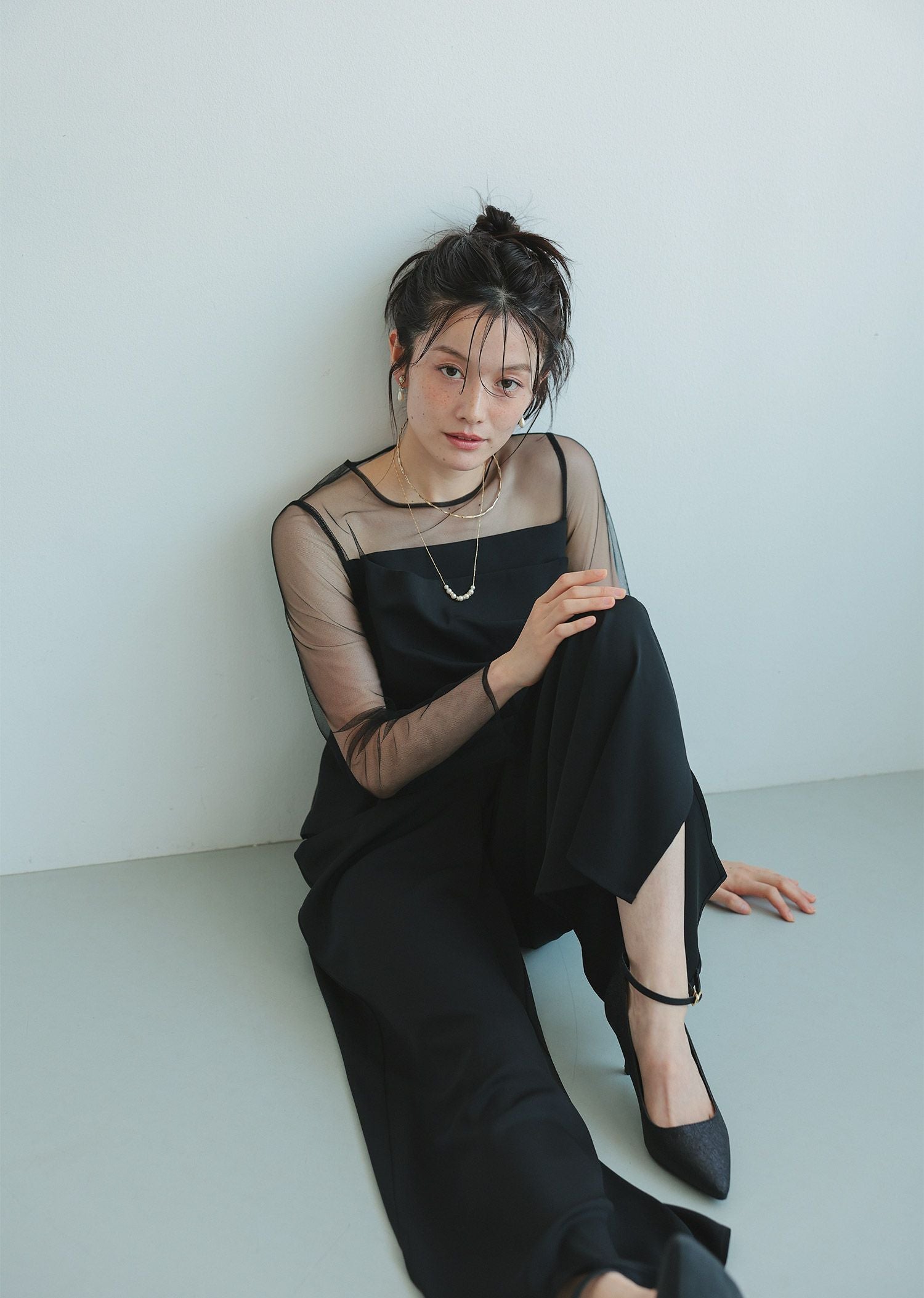 ラップドペプラムパンツドレス|DorryDoll