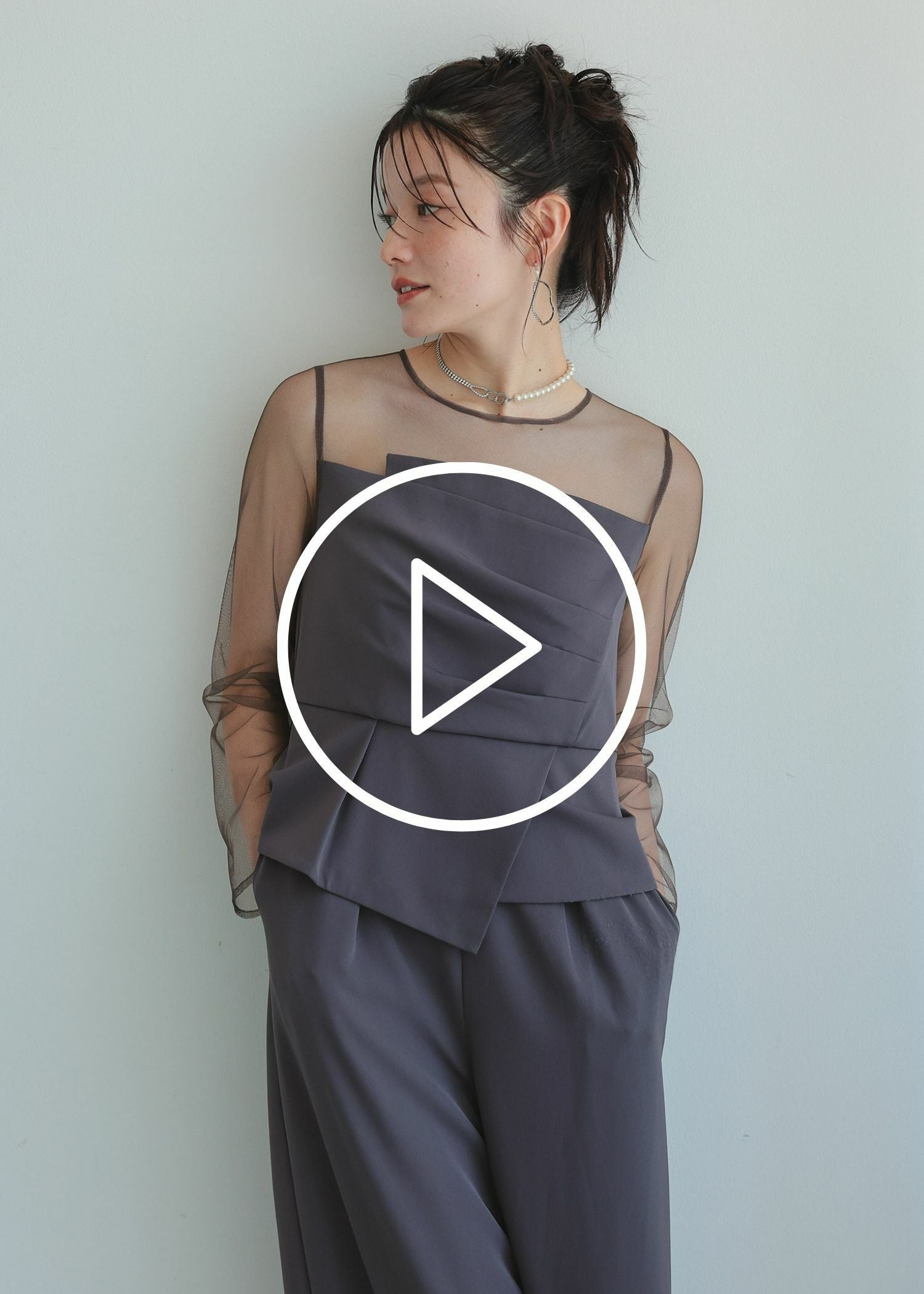 ラップドペプラムパンツドレス|DorryDoll