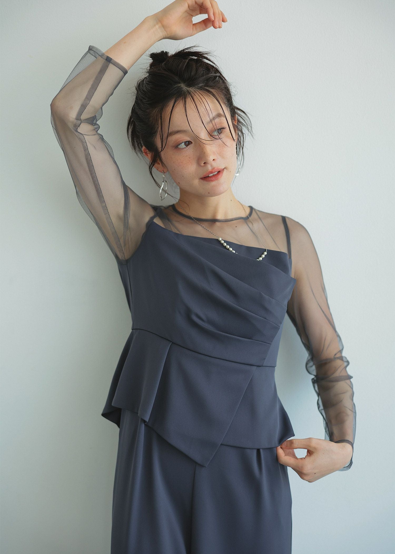 ラップドペプラムパンツドレス|DorryDoll